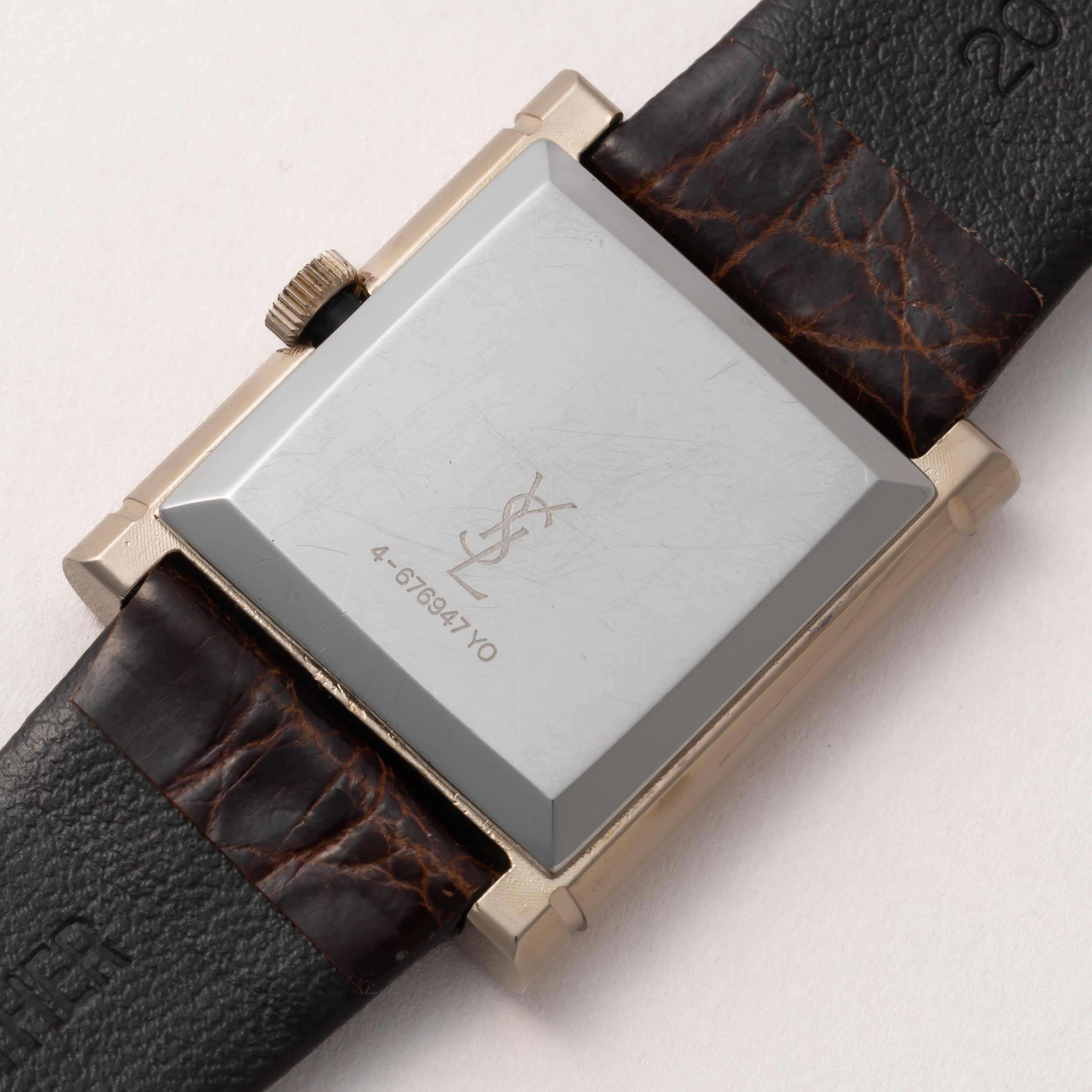 イヴ サンローラン レクタンギュラー 1980年代製 手巻き メンズサイズ