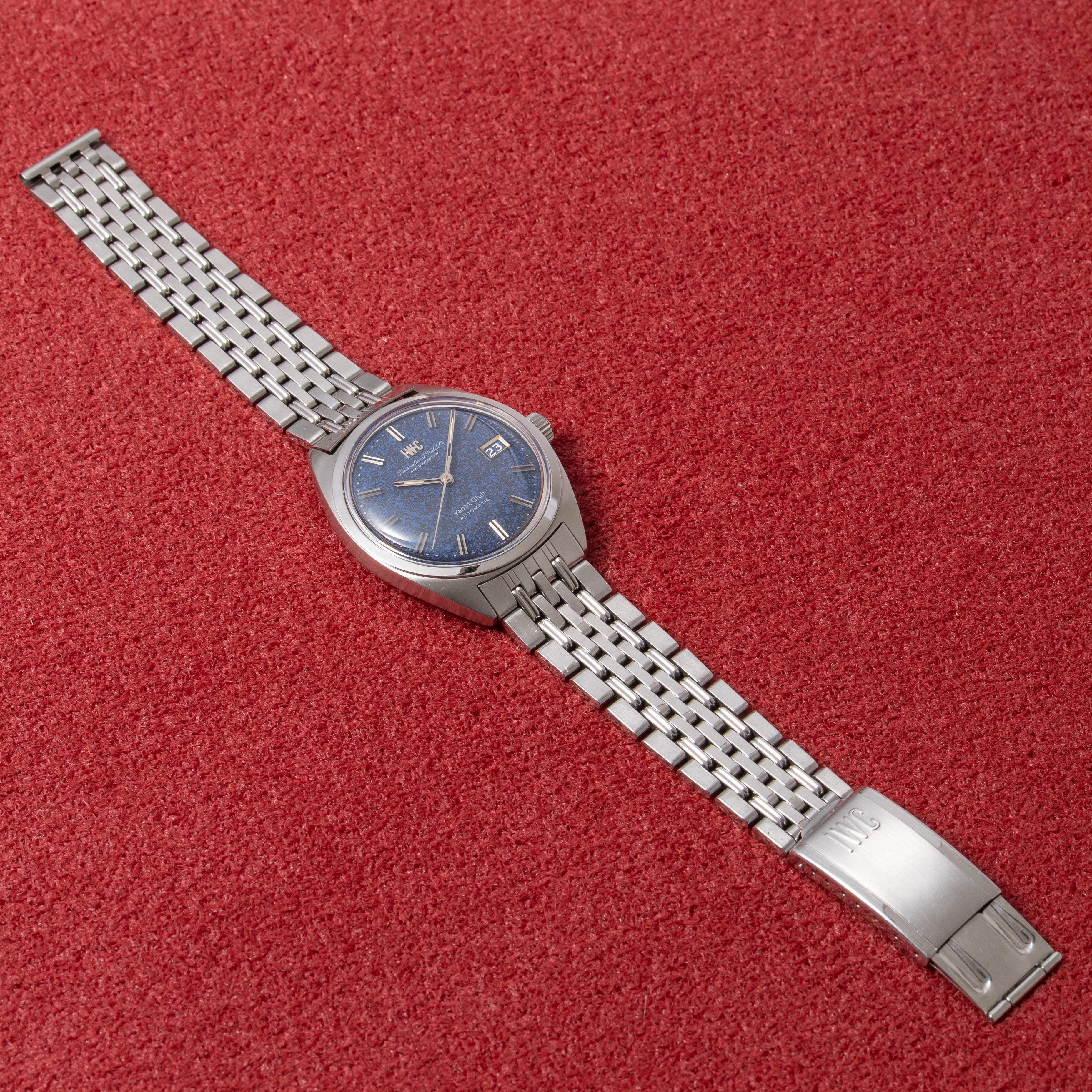 IWC ヨットクラブ 1970年製/昭和45年製 ブルーマーブル 箱、ギャラ付き