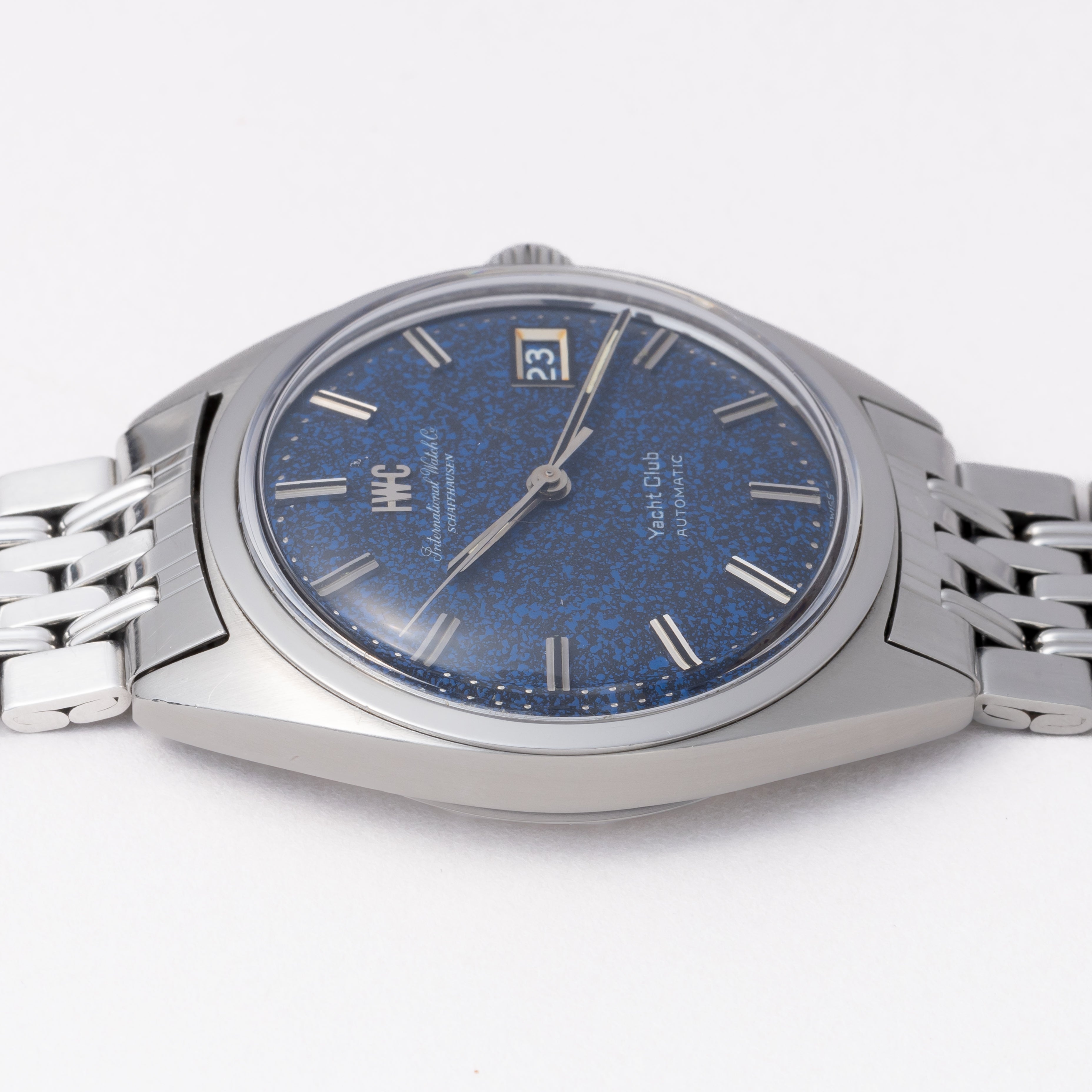 IWC ヨットクラブ 1970年製/昭和45年製 ブルーマーブル 箱、ギャラ付き