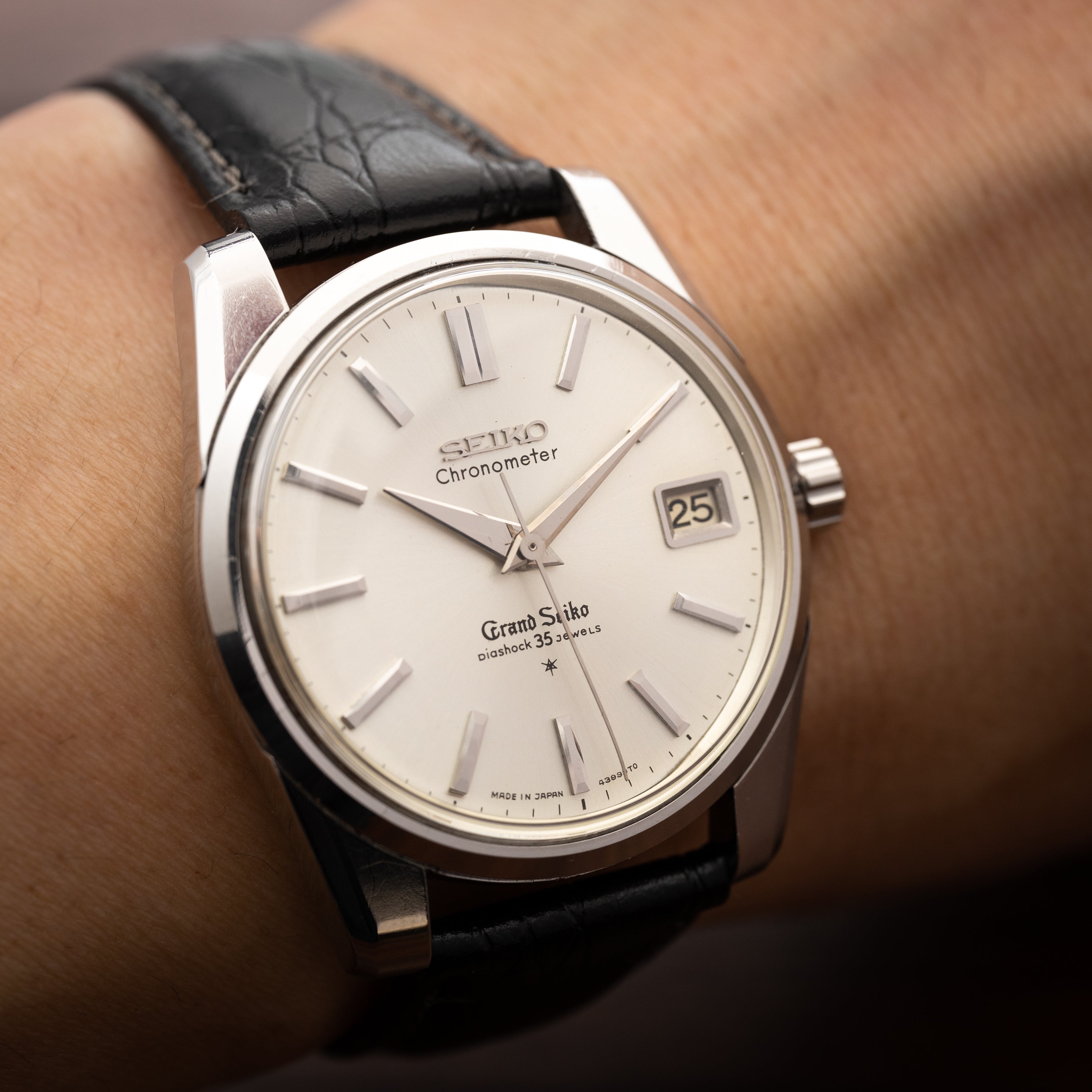 グランドセイコー セルフデーター GSセカンド初期 1964年製 スケルトン裏ブタ付き Ref.43999