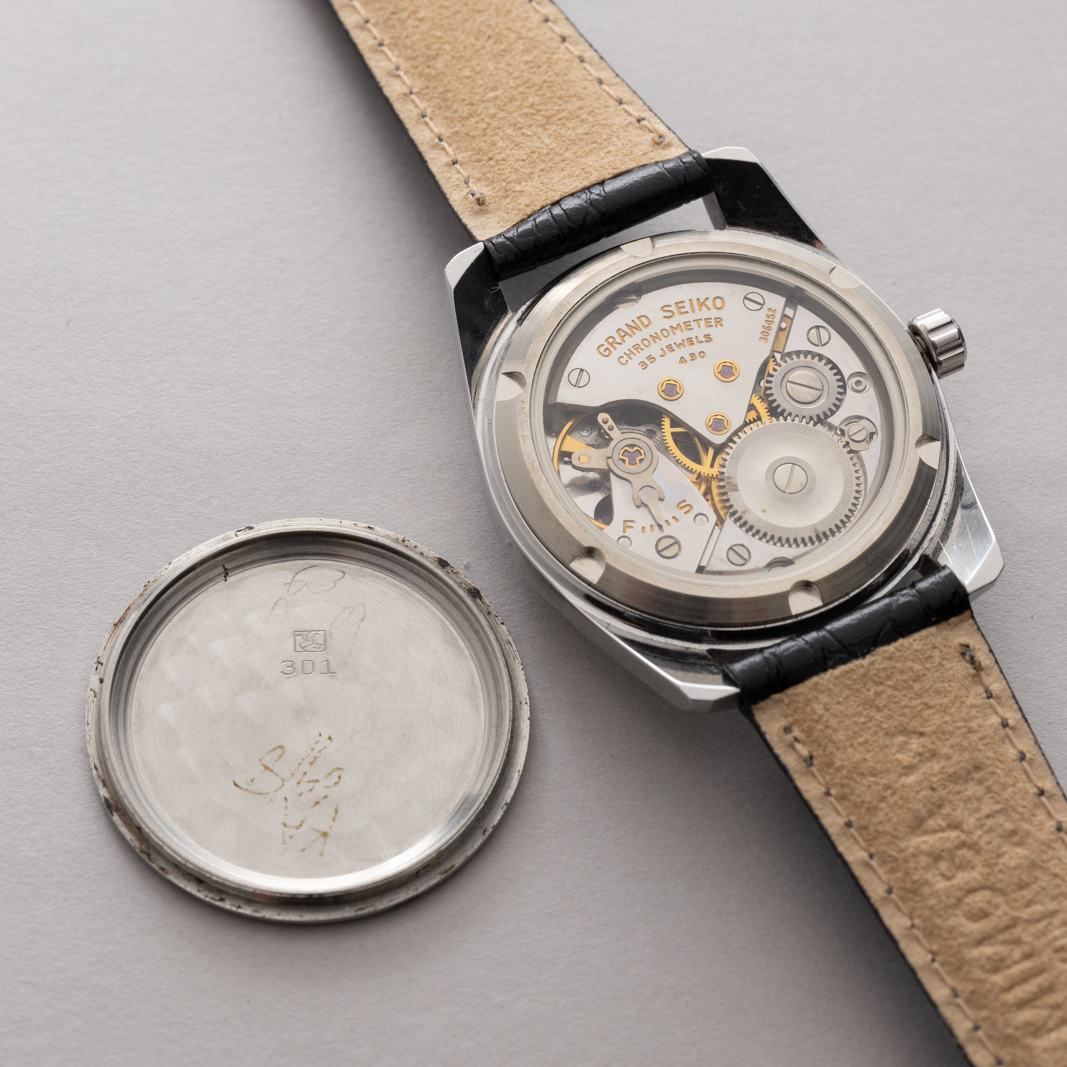 グランドセイコー セルフデーター GSセカンド初期 1964年製 スケルトン裏ブタ付き Ref.43999