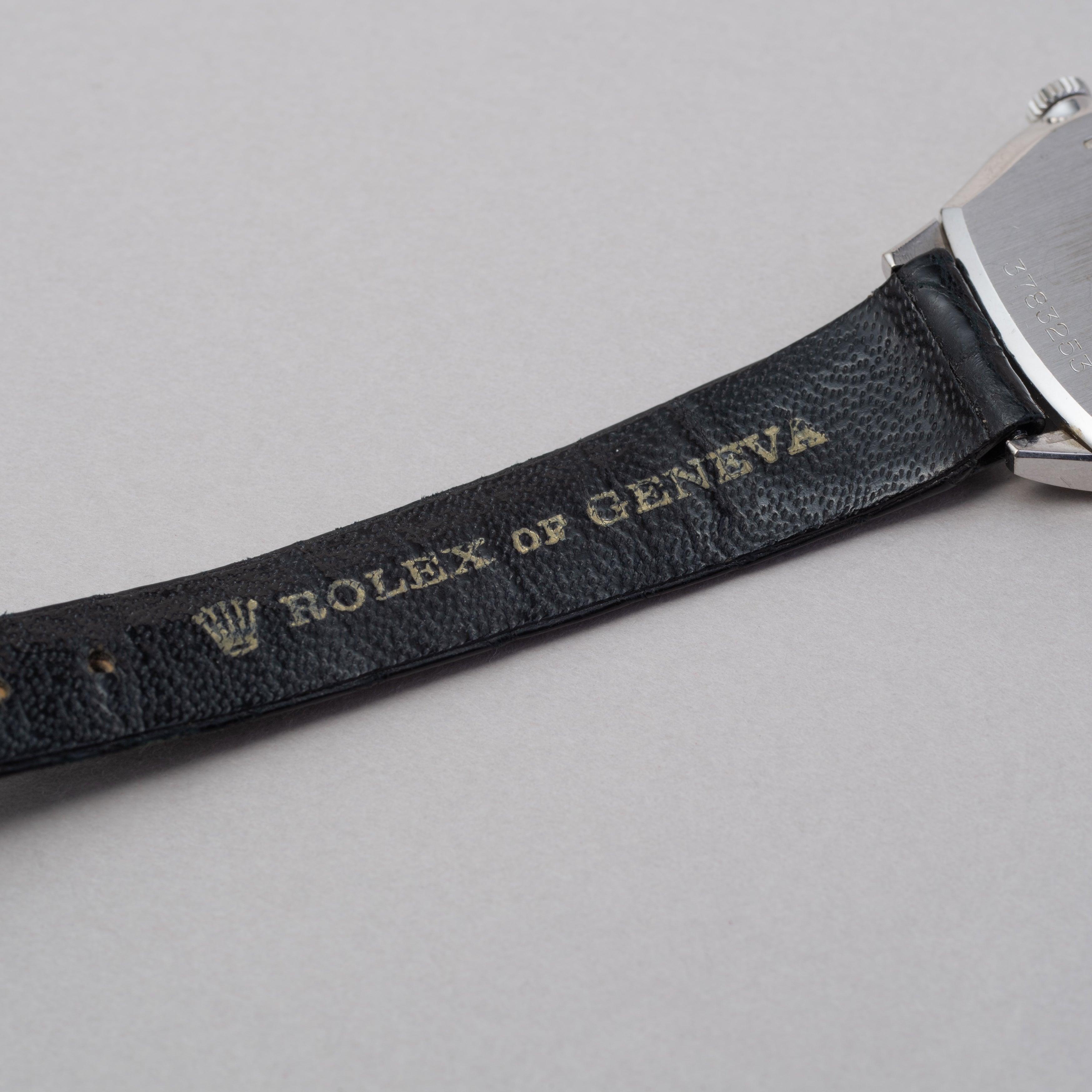 ロレックス レディース チェリーニ 18KWG 1974年製 純正革ベルト付き