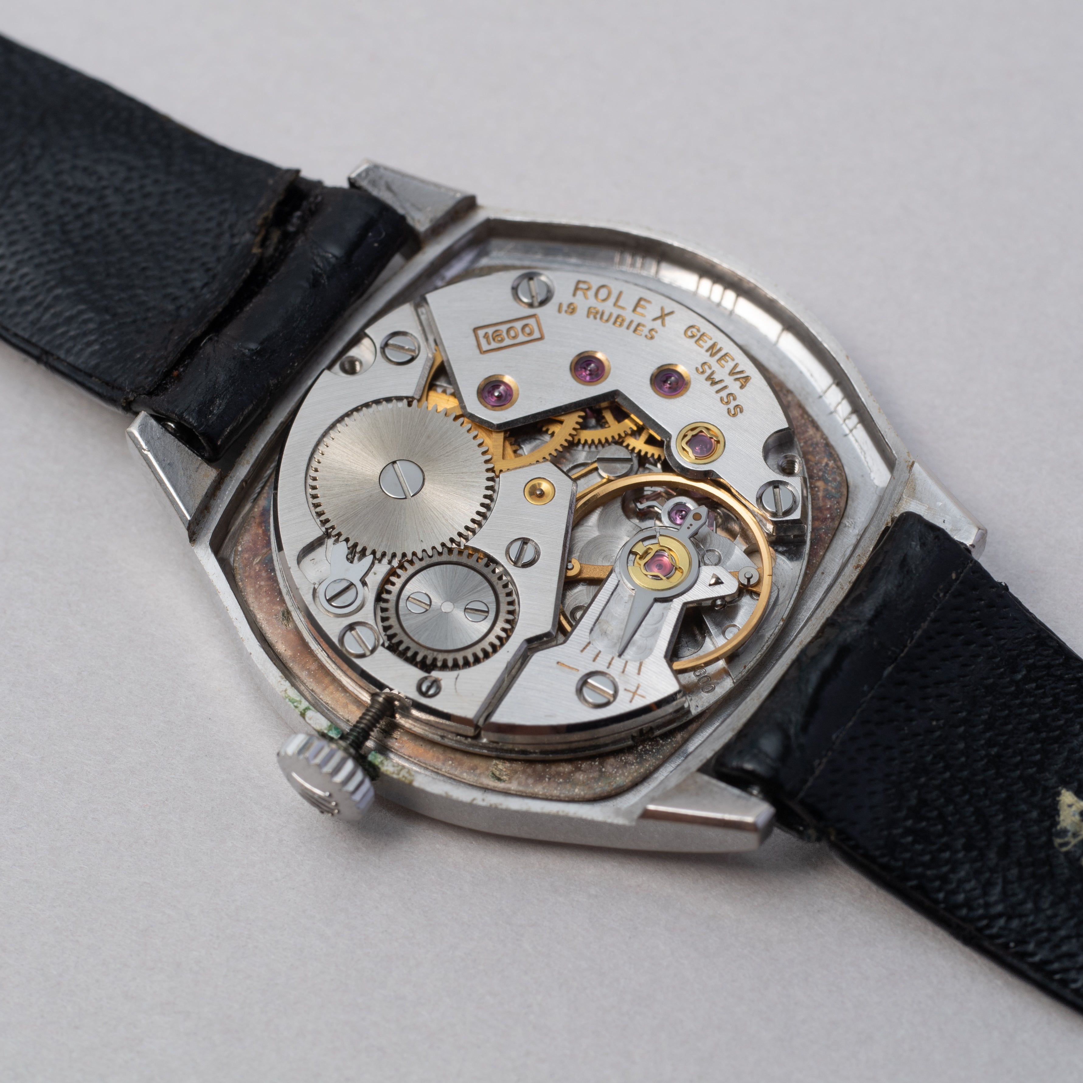 ロレックス レディース チェリーニ 18KWG 1974年製 純正革ベルト付き