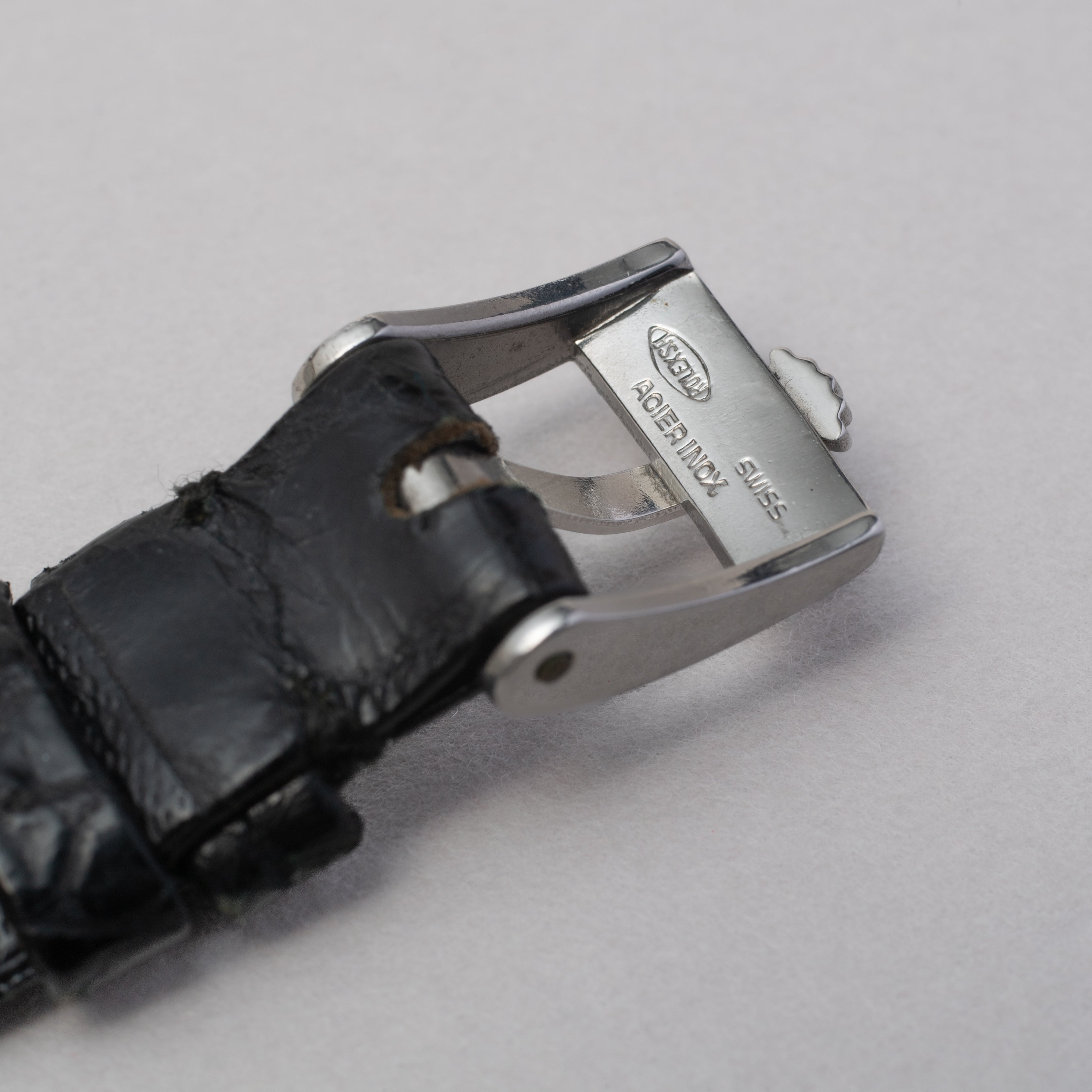 ロレックス レディース チェリーニ 18KWG 1974年製 純正革ベルト付き