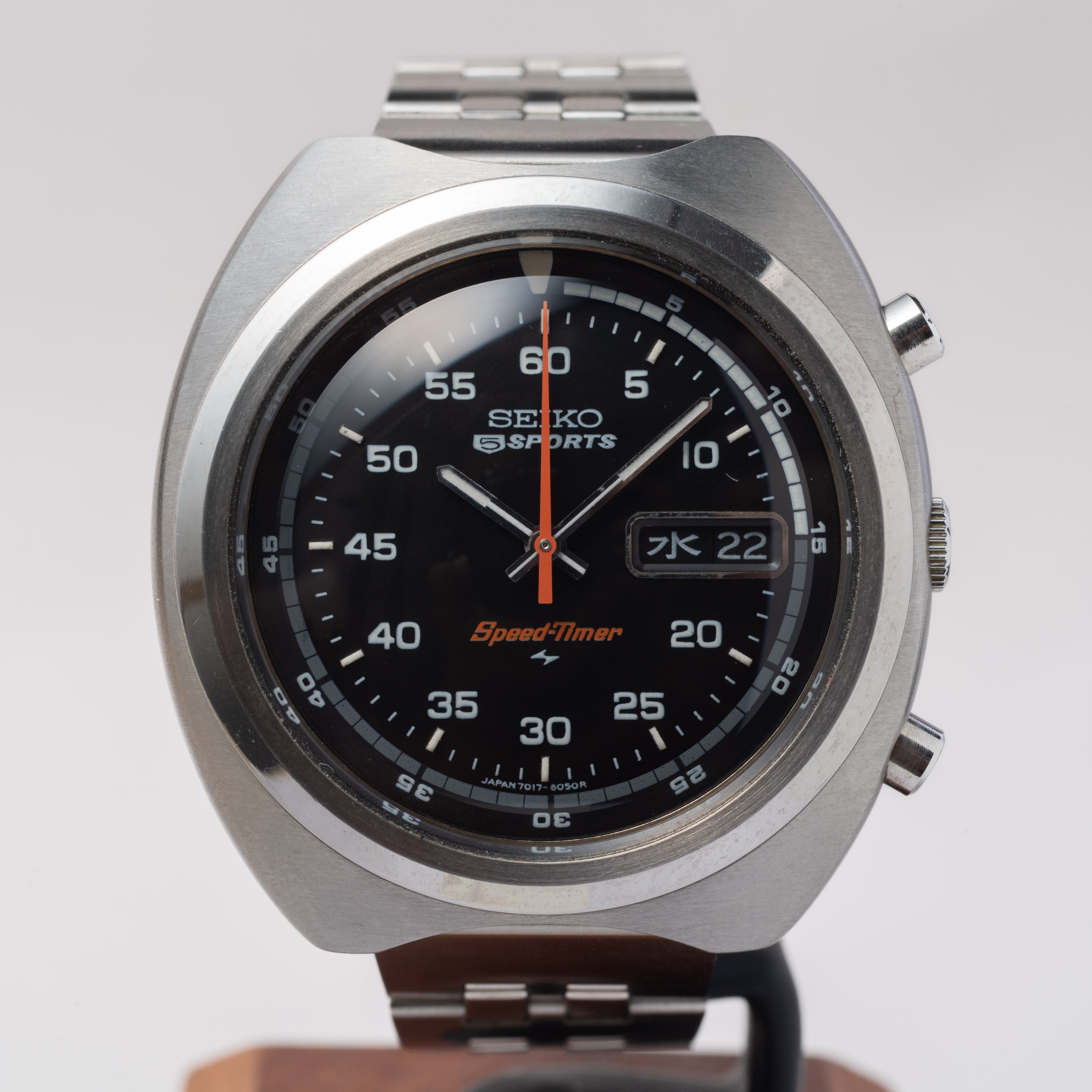 セイコー 5スポーツ スピードタイマー 1971年製 タグ、説明書付き
