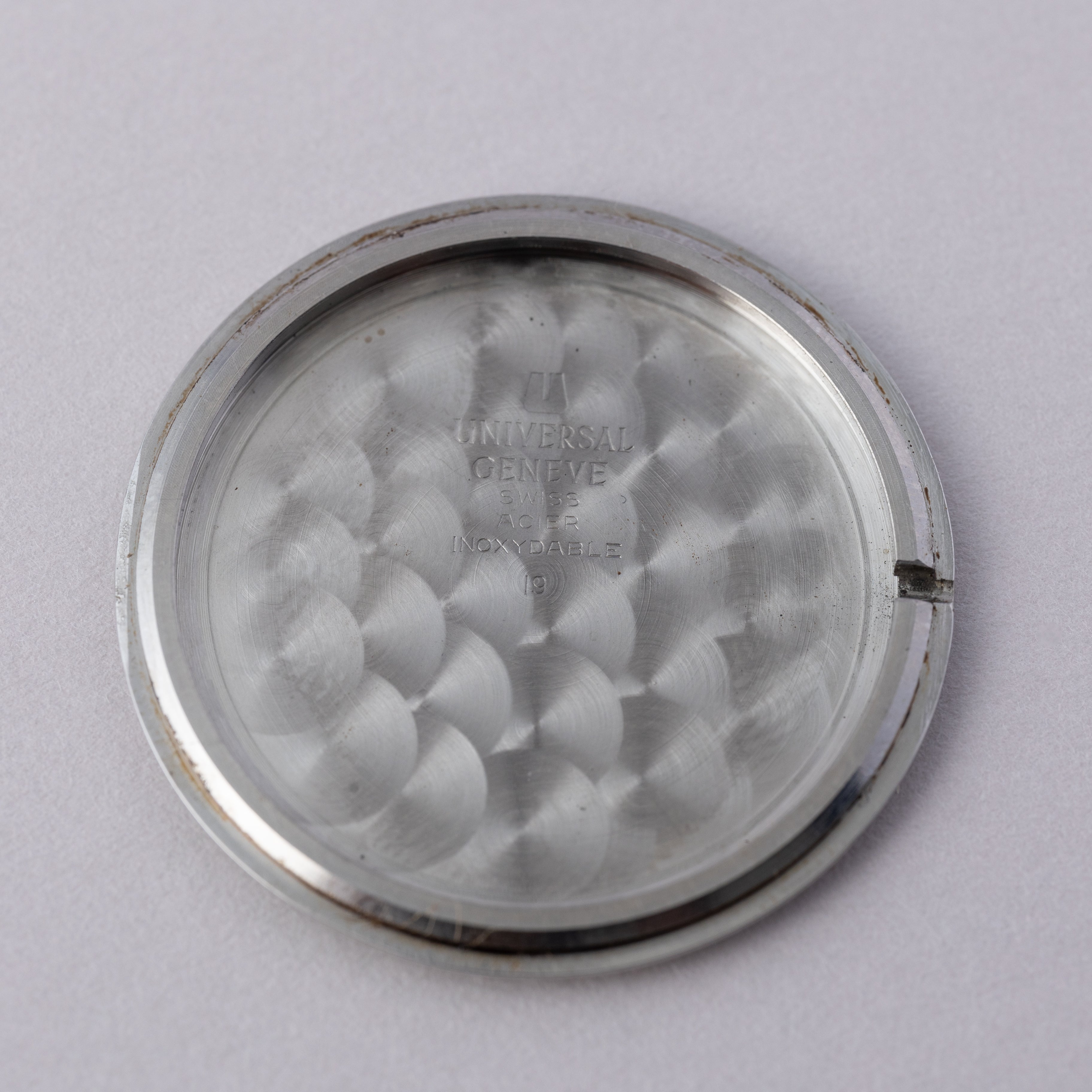 ユニバーサルジュネーブ ホワイトシャドウ ブルーダイヤル 1960年代製 マイクロローター