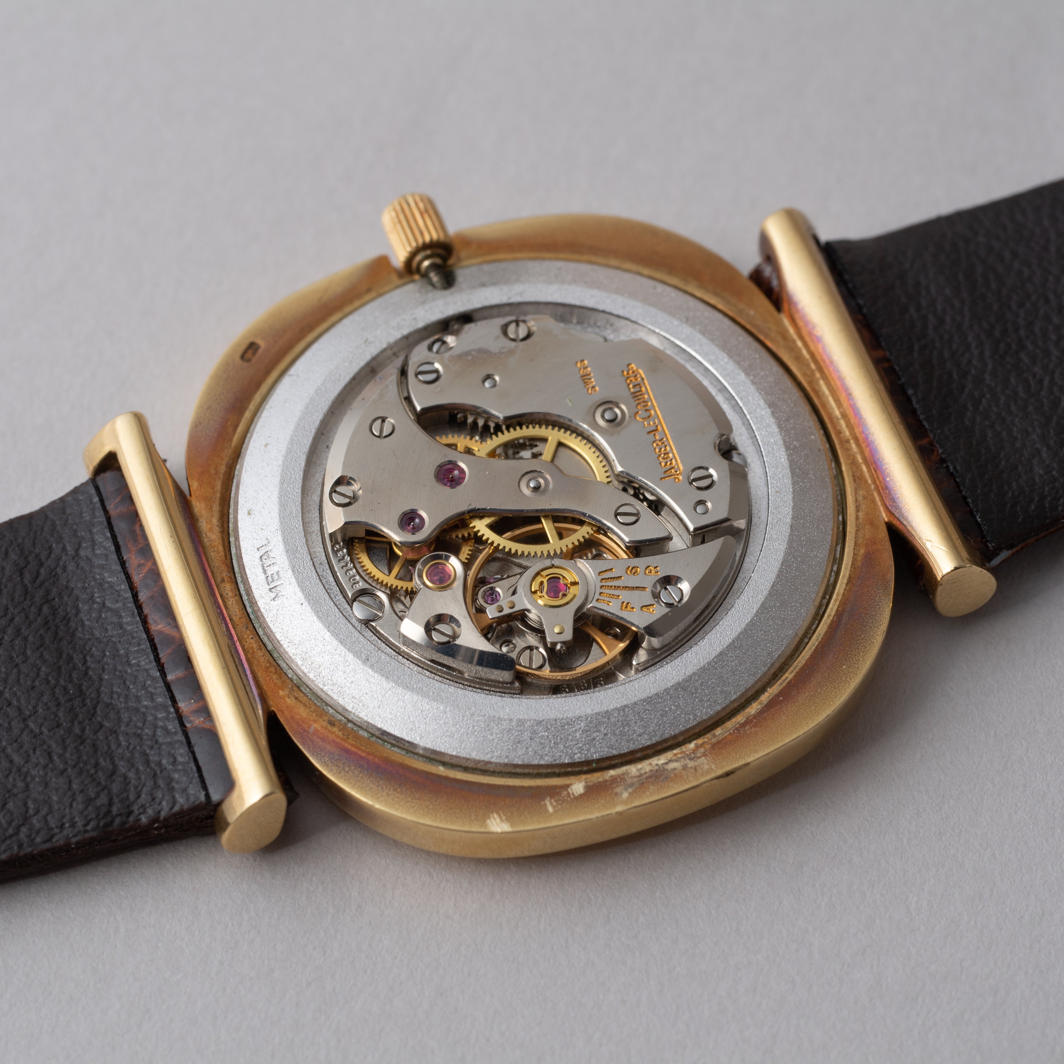 ジャガールクルト 18金無垢クッションケース オリジナルダイヤル 1970年代製