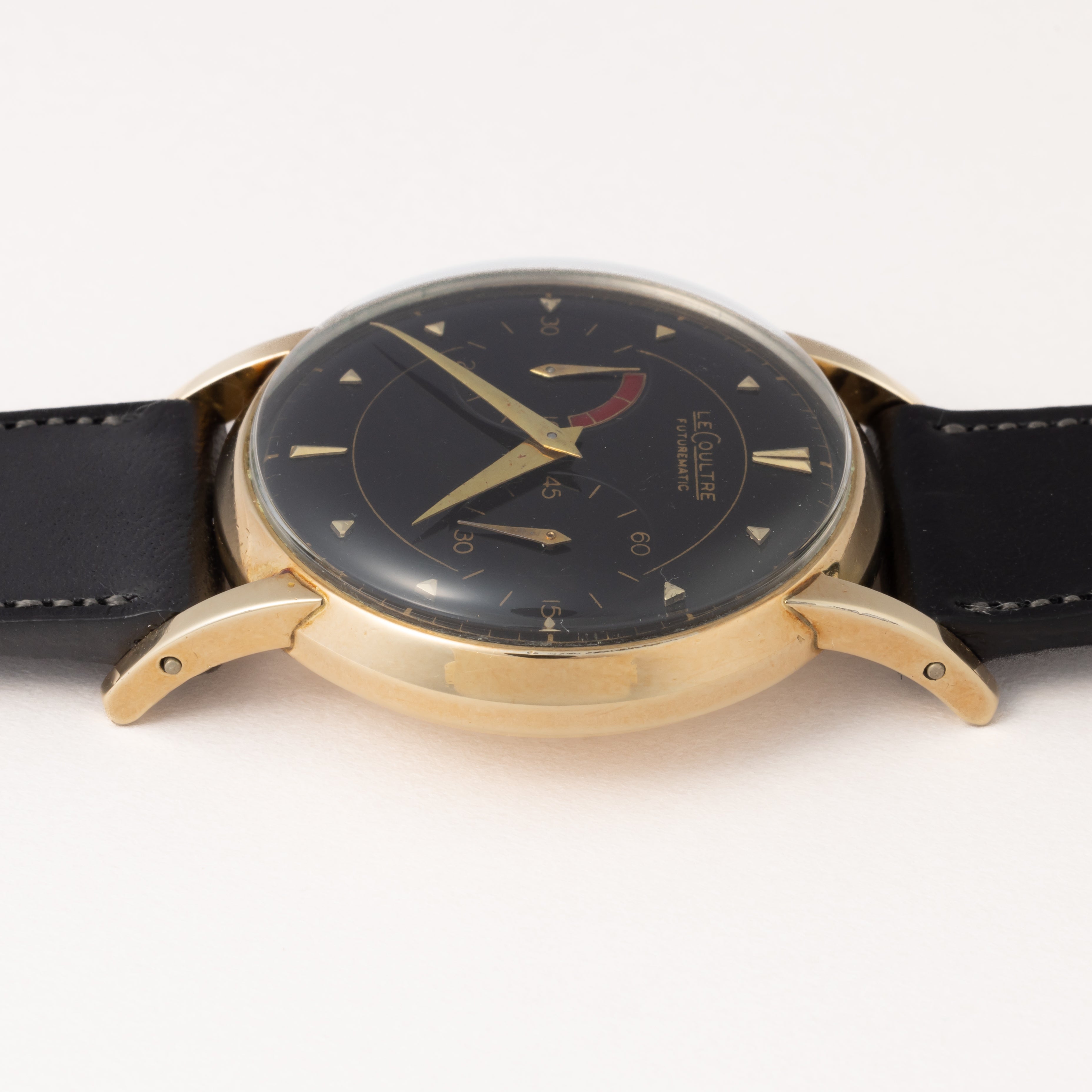 ルクルト フューチャーマチック 1950年代製 リダンブラックミラーダイヤル10KGF パワーリザーブ自動巻き