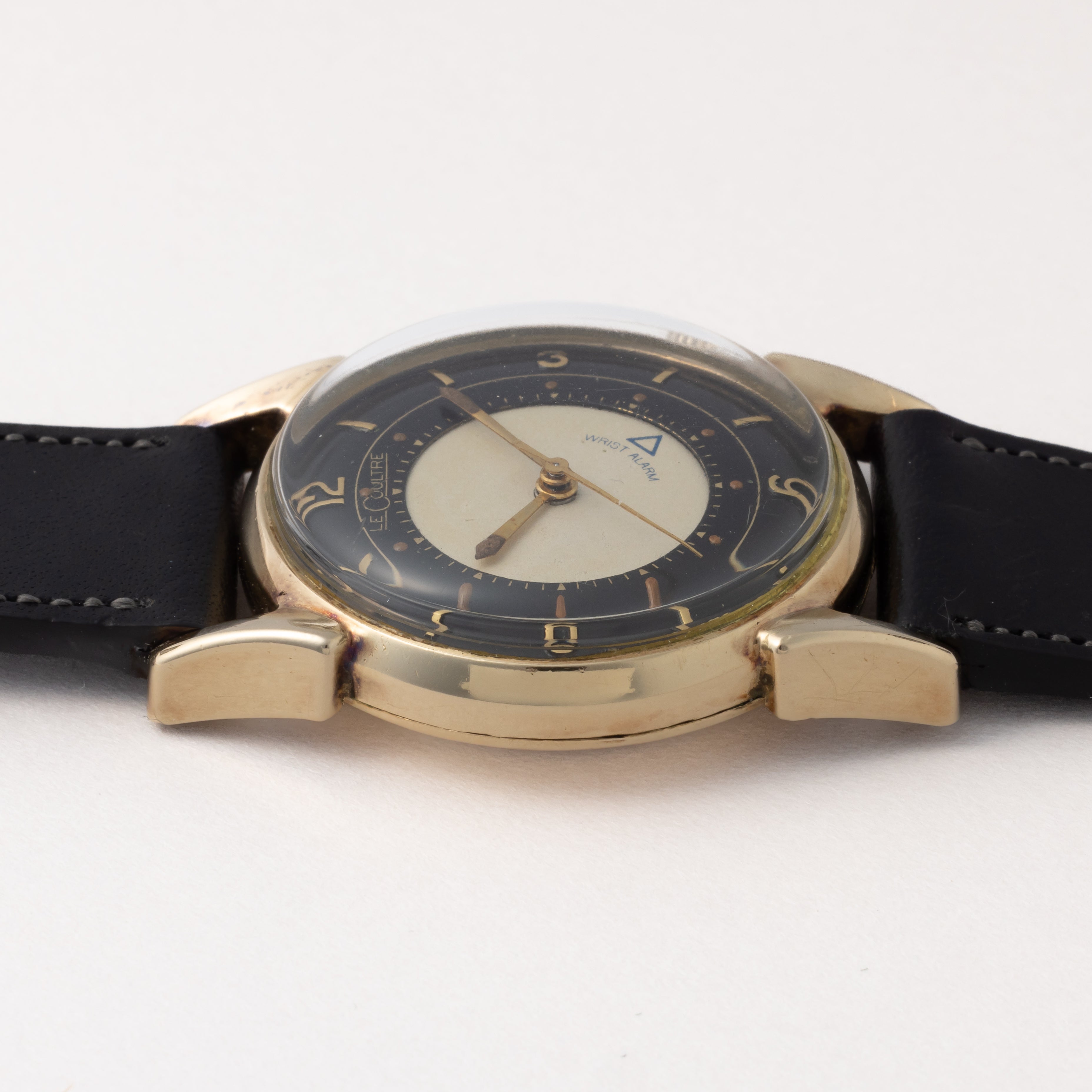 ルクルト リストアラームファーストモデル 1950年代製 ツートンブラックミラーブルズアイ10KGF