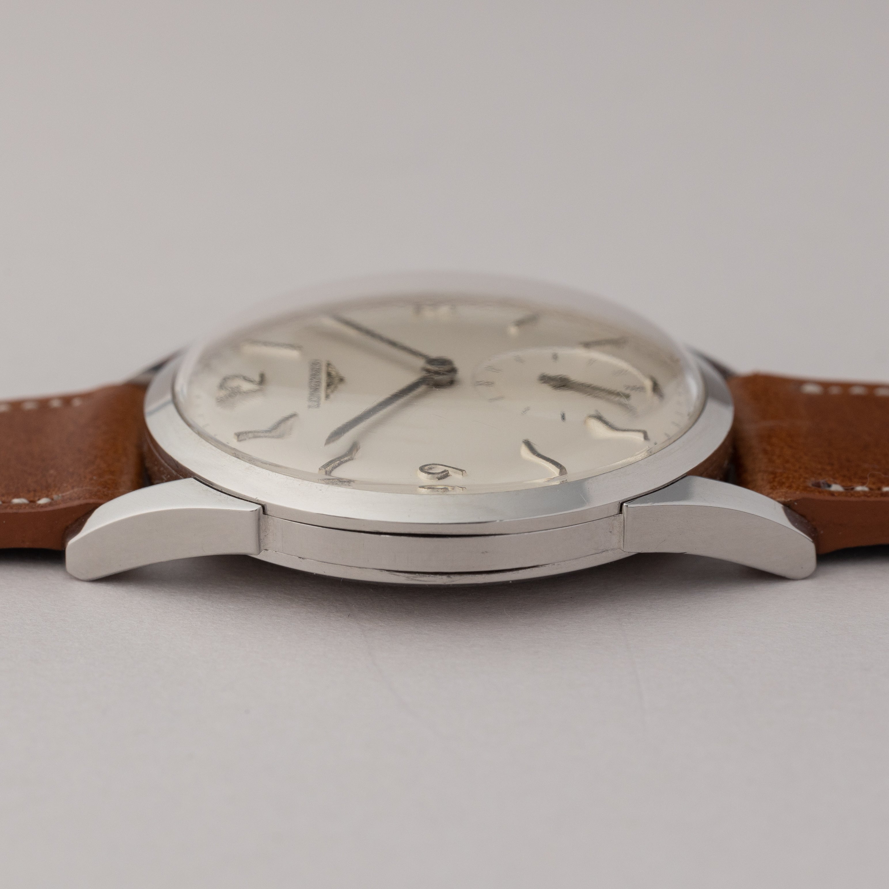 ロンジン Cal.12.68Z 1959年製 ステンレスケース オリジナルダイヤル 純正尾錠付