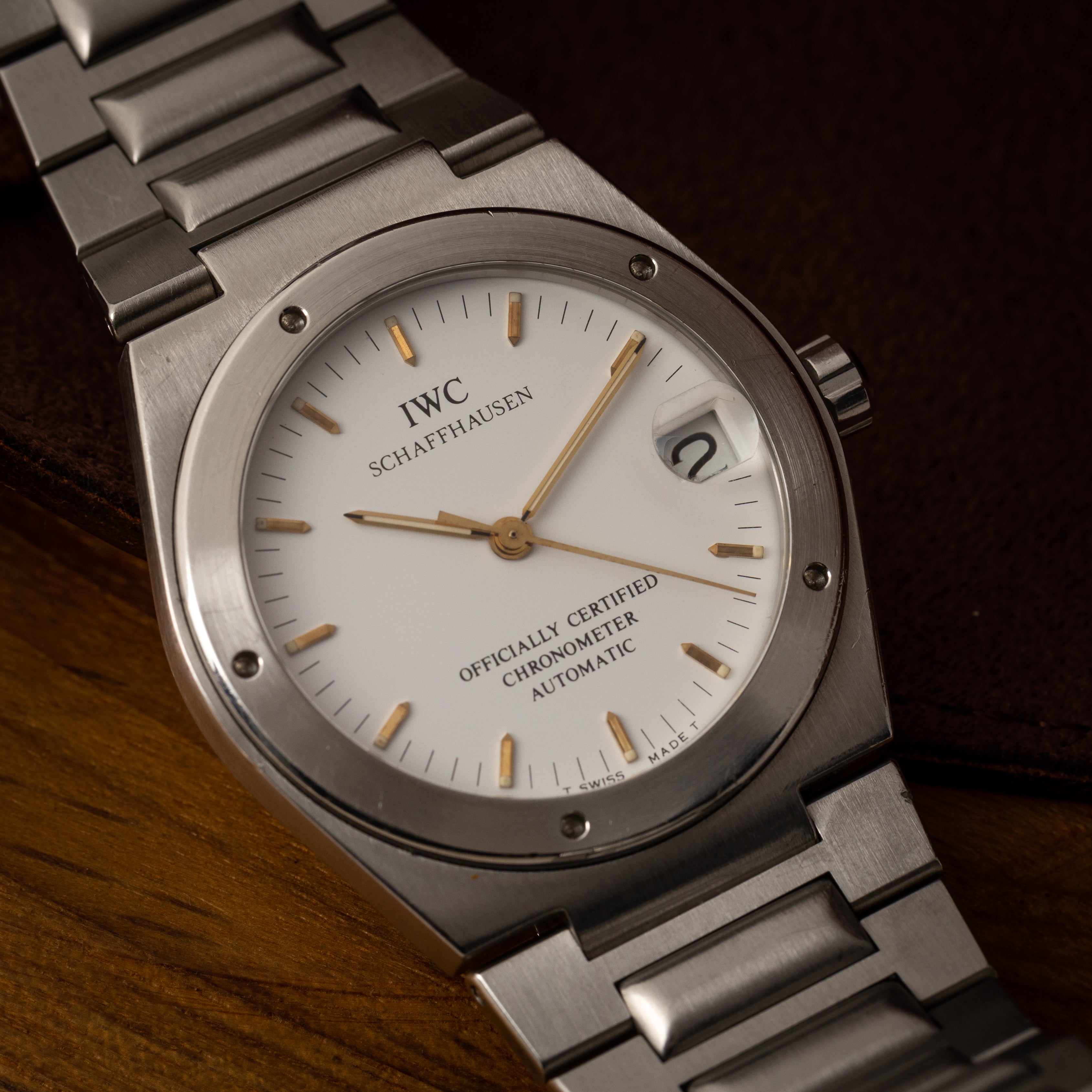 IWC インヂュニア Ref.3521 ホワイトダイヤル 1993年製 Cal.887/2 クロノメーター