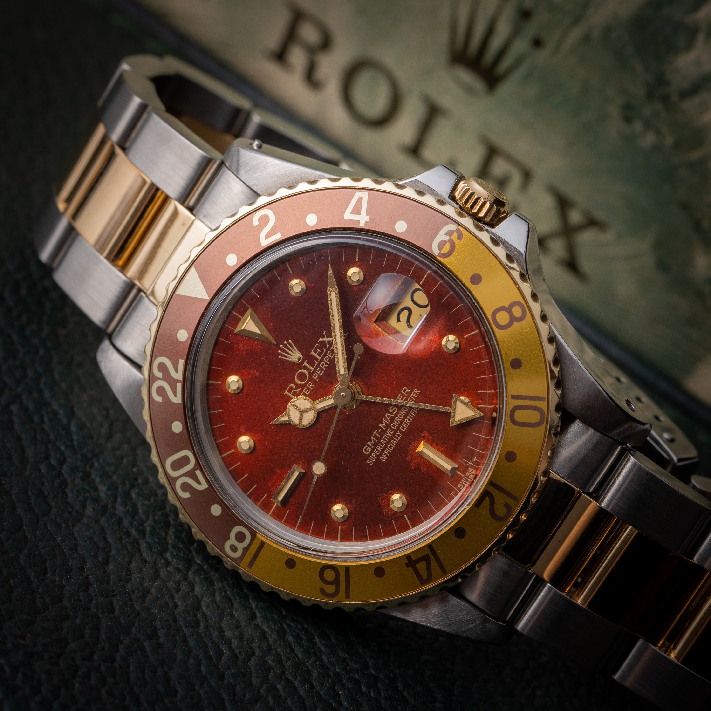 ロレックス GMTマスター 1980年製/昭和55年製ギャラ(1982年)箱付き 茶ツボ Ref.16753 3連ブレス