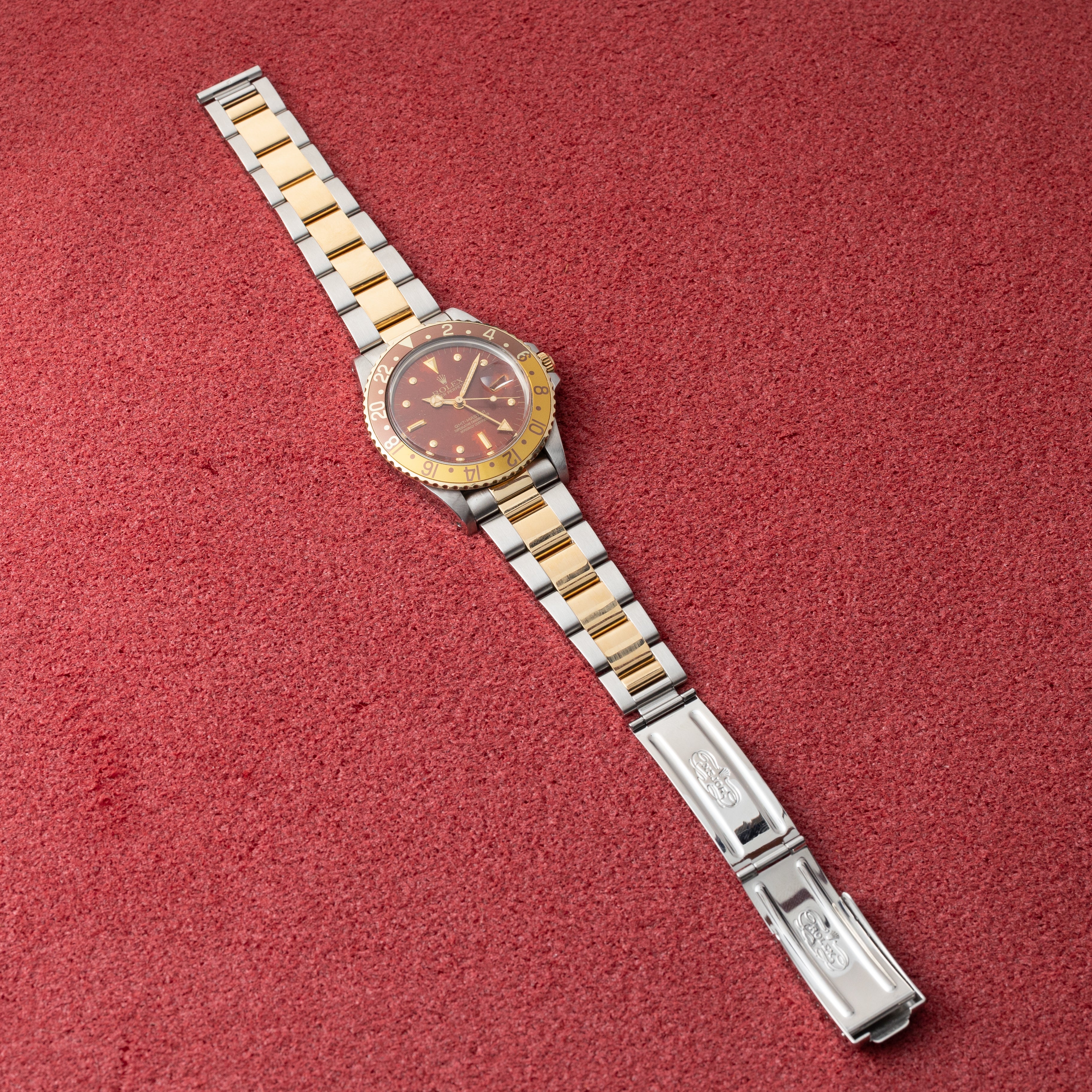 ロレックス GMTマスター 1980年製/昭和55年製ギャラ(1982年)箱付き 茶ツボ Ref.16753 3連ブレス