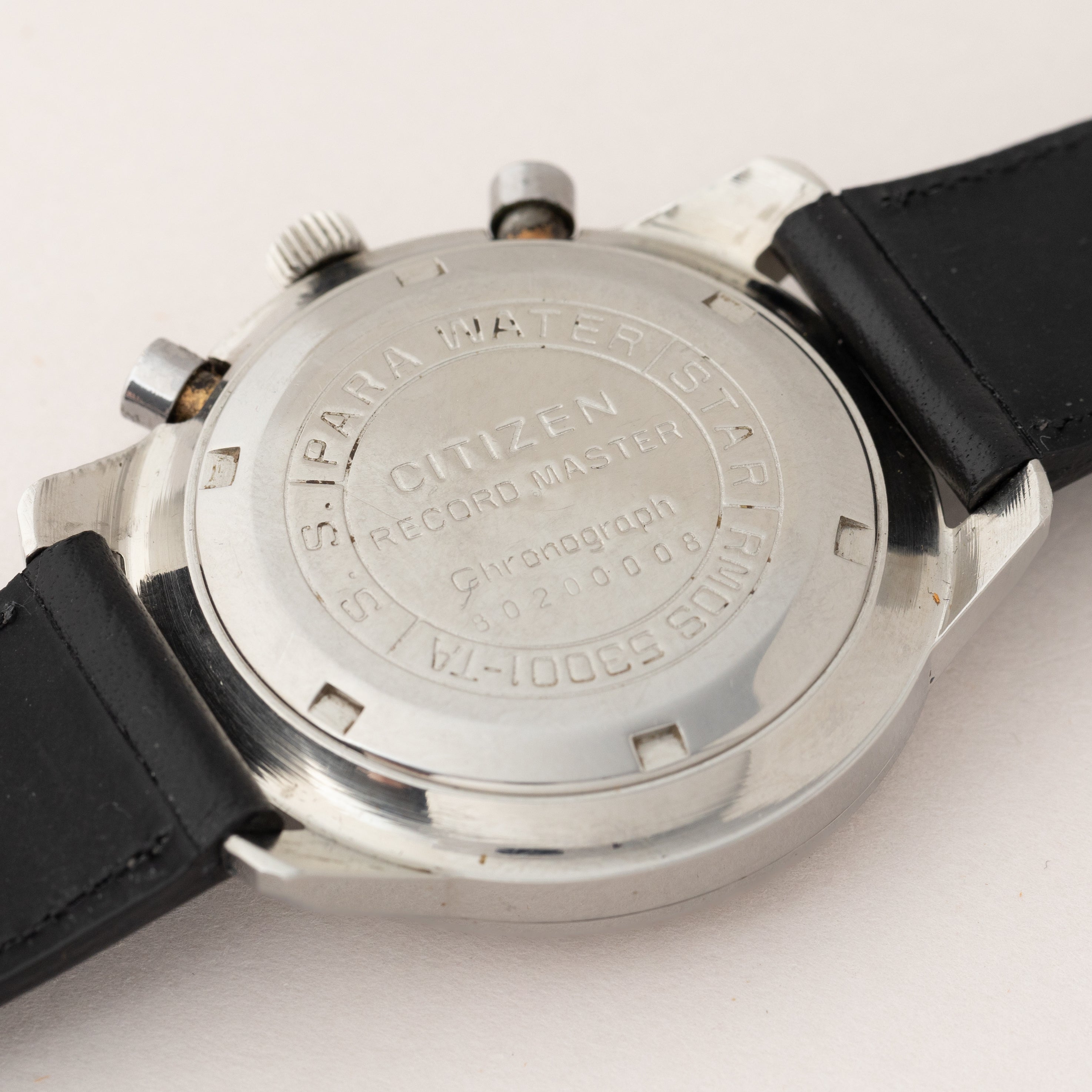 シチズン レコードマスター 1968年製 フライバック クロノグラフ ブラックダイヤル