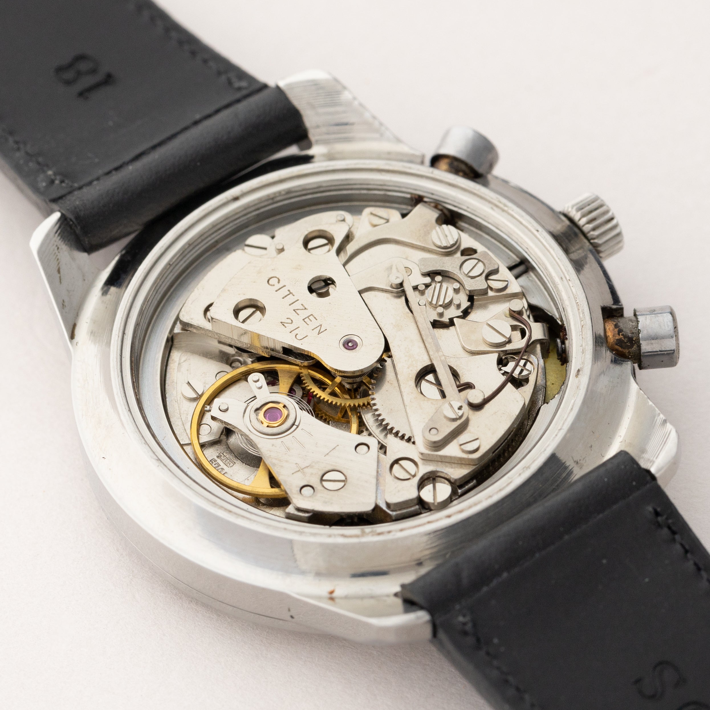 シチズン レコードマスター 1968年製 フライバック クロノグラフ ブラックダイヤル