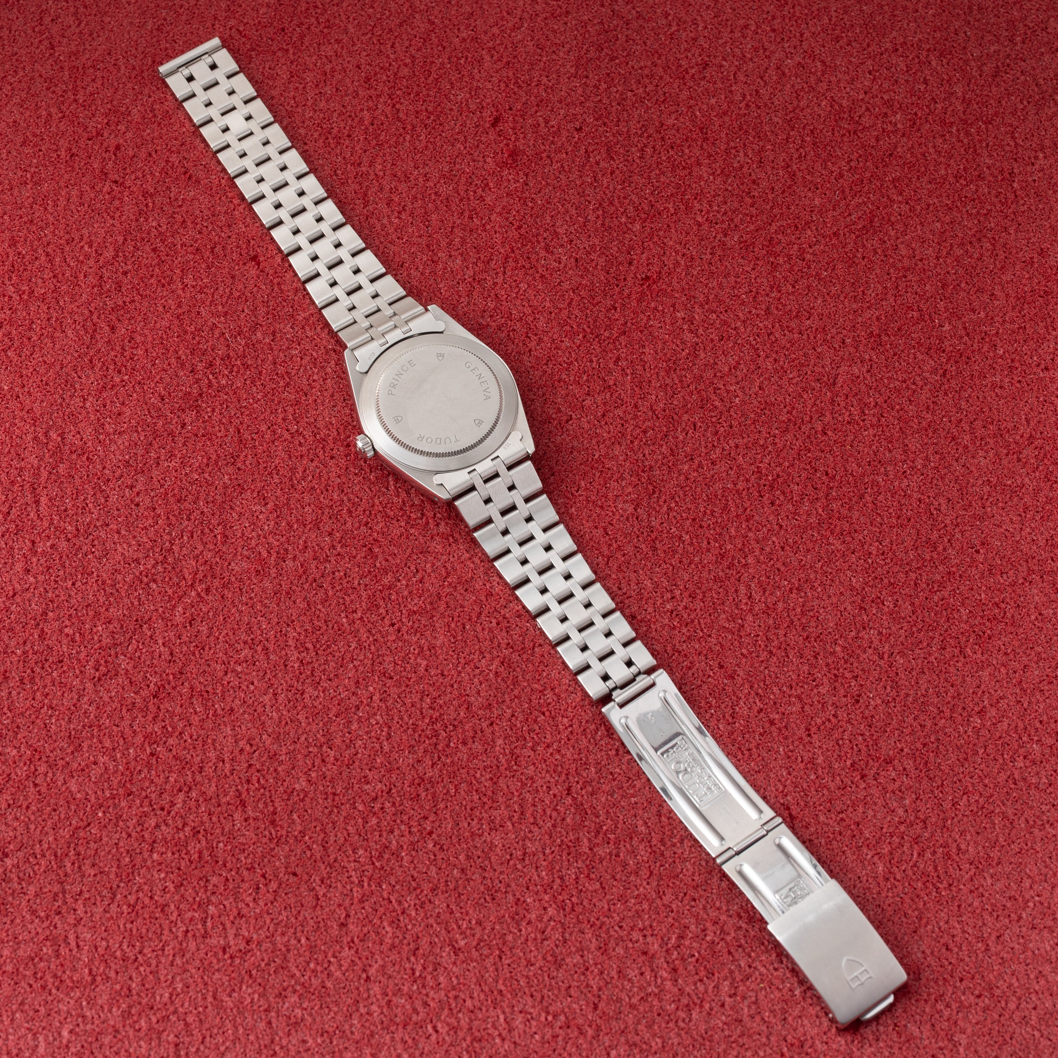 チューダー プリンスデイト 1997年製 ダークブルー 王冠リューズ 純正ステンレスブレス