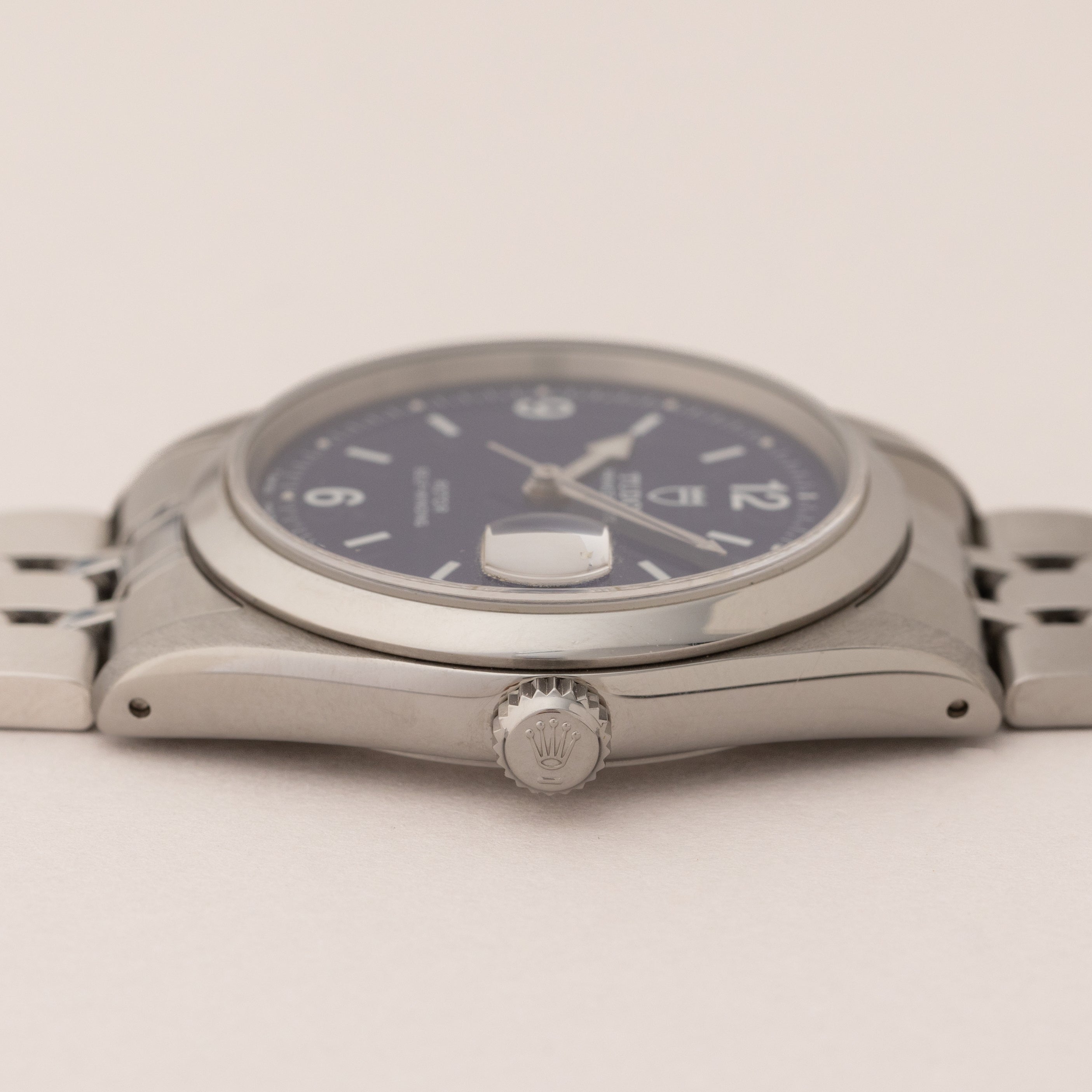 チューダー プリンスデイト 1997年製 ダークブルー 王冠リューズ 純正ステンレスブレス