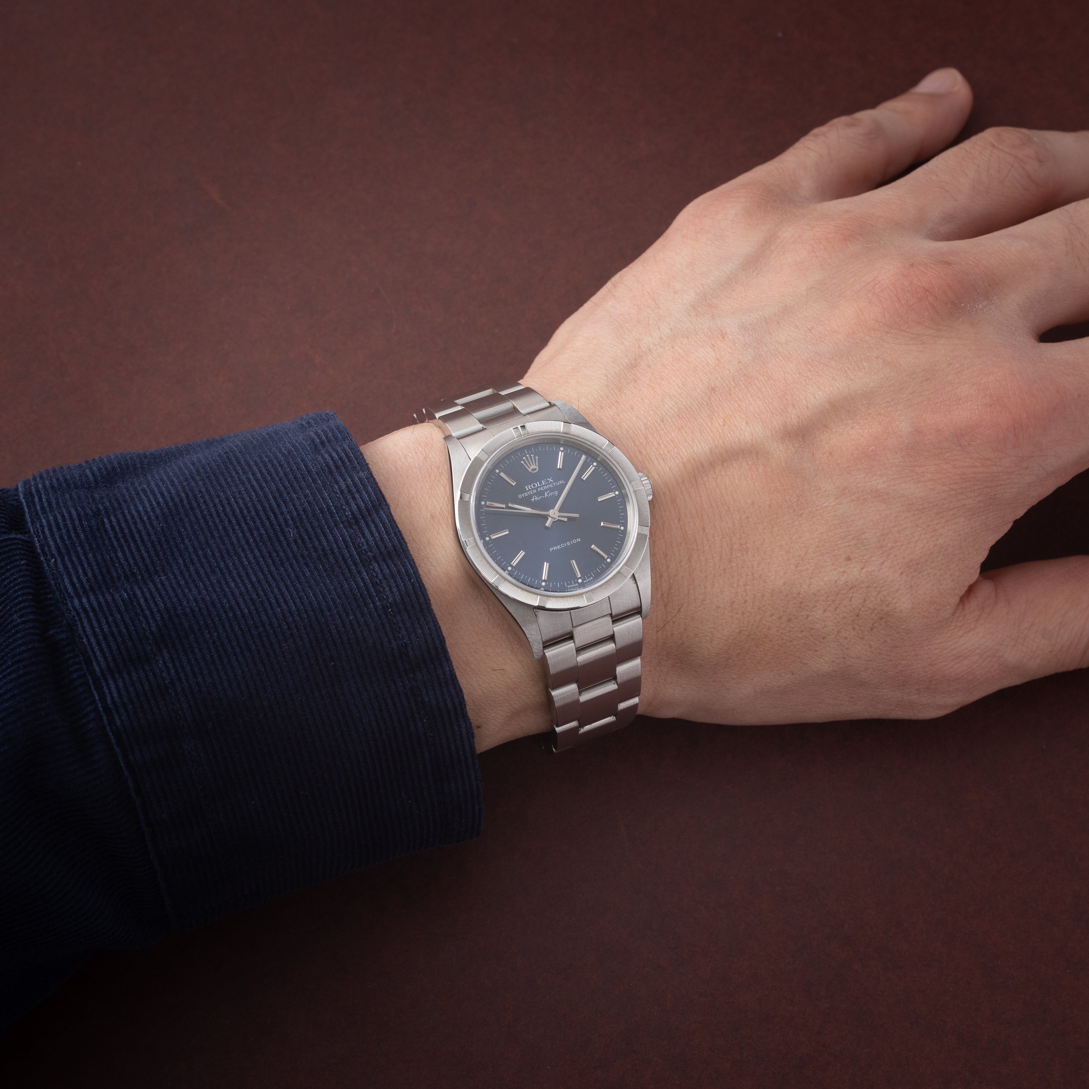 ロレックス エアキング Ref.14010 1998~99年製 ブルーダイヤル ギャラ付き