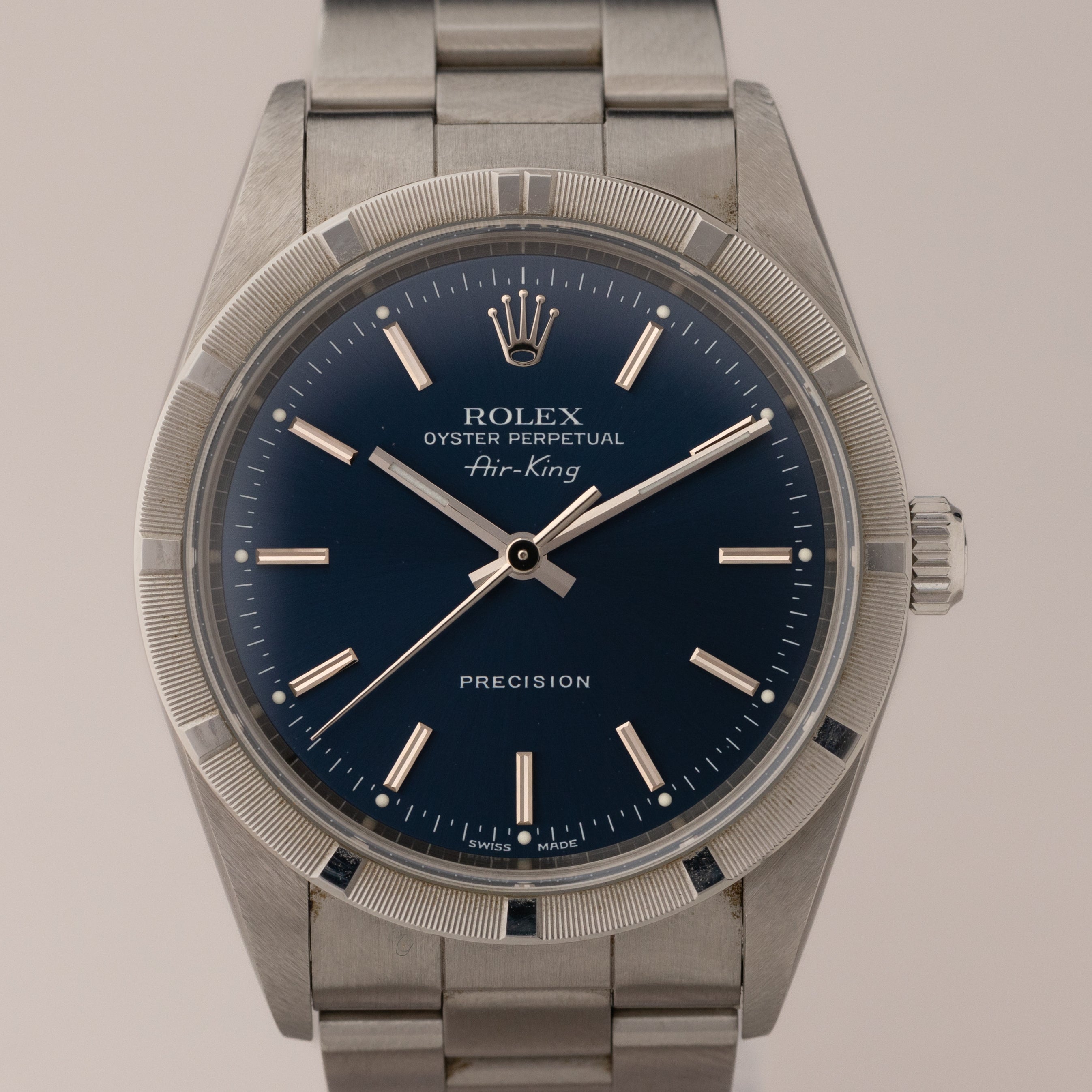 ロレックス エアキング Ref.14010 1998~99年製 ブルーダイヤル ギャラ付き
