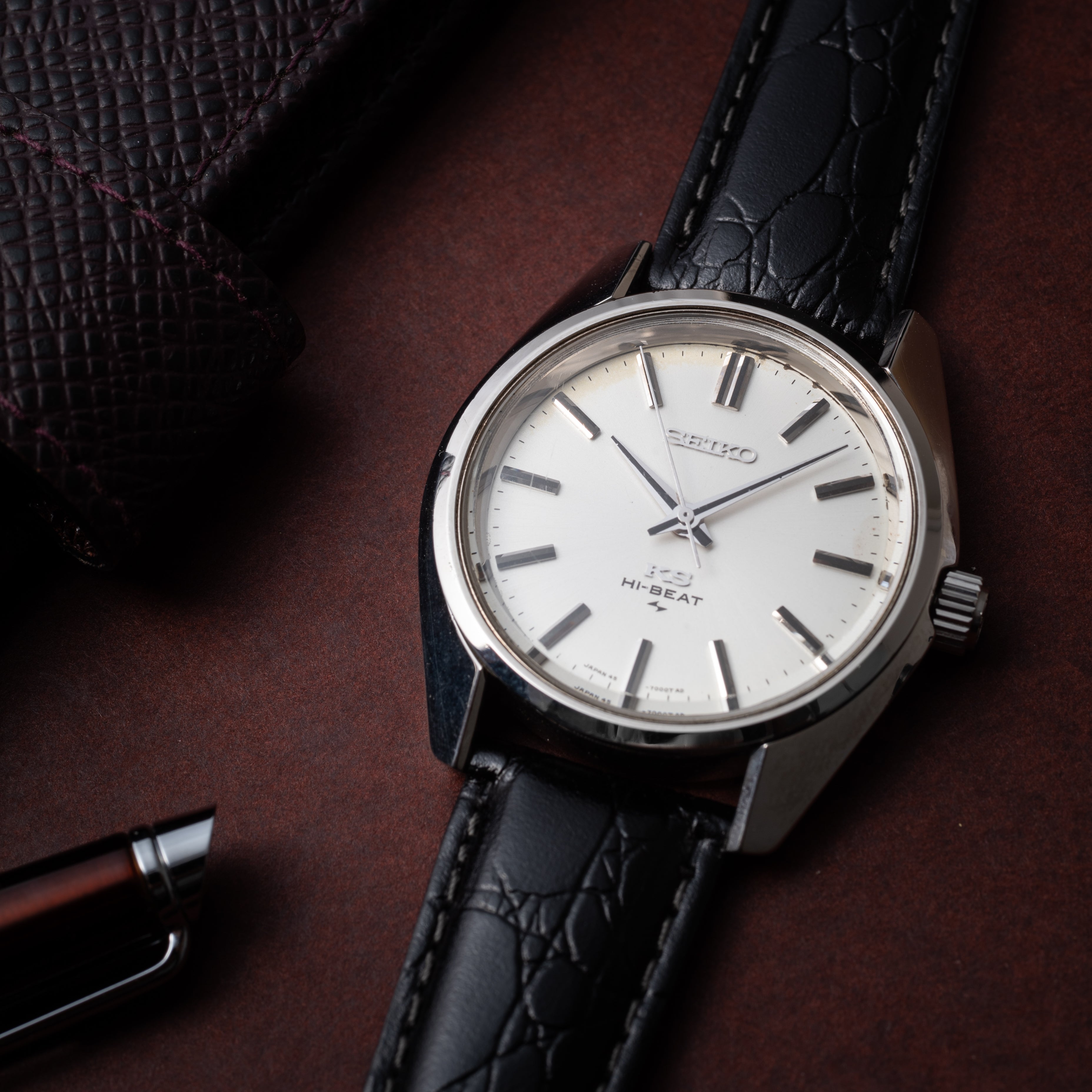 キングセイコー 1970年製/昭和45年製 ノンデイト Ref.45-7001 45KS 尾錠付き