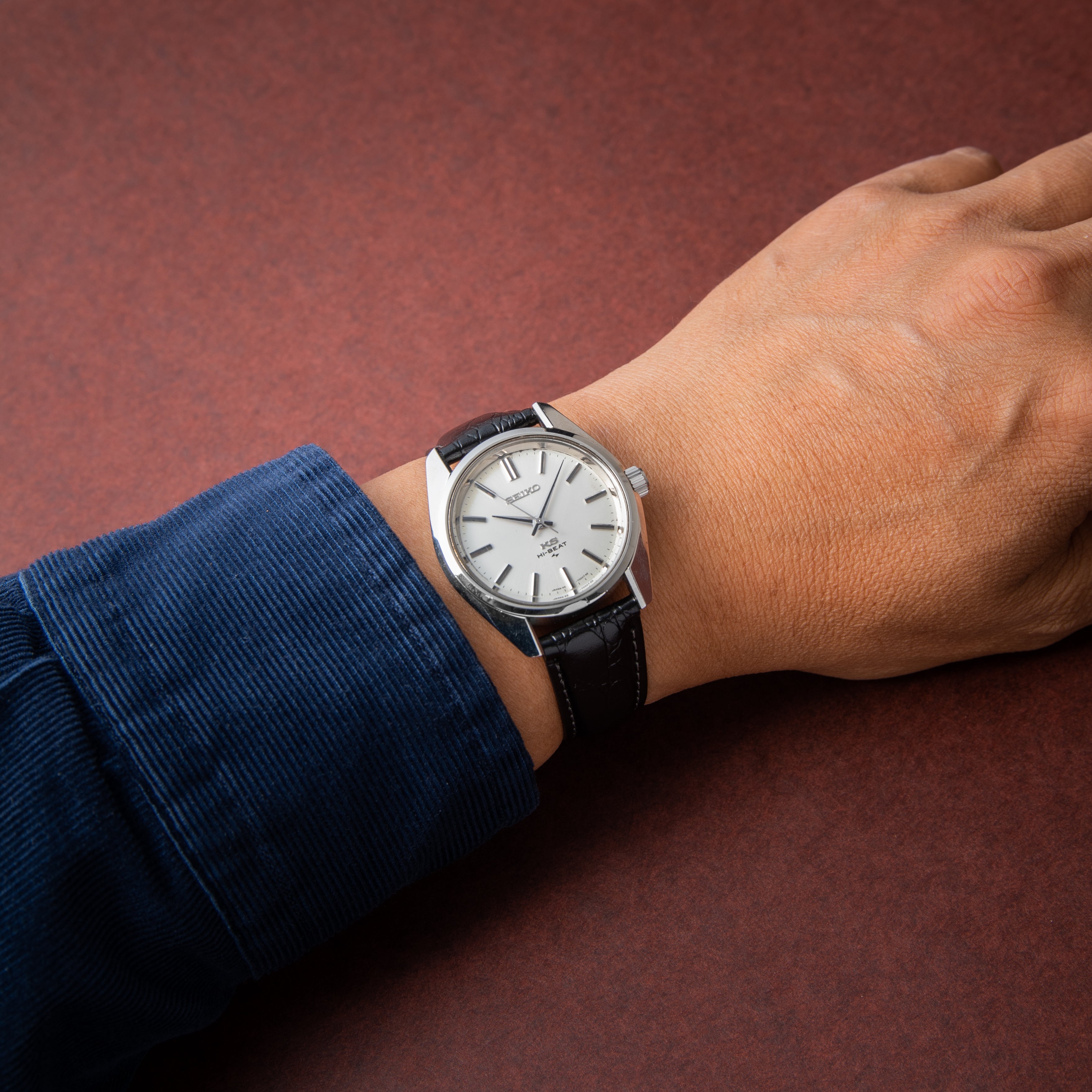 キングセイコー 1970年製/昭和45年製 ノンデイト Ref.45-7001 45KS 尾錠付き