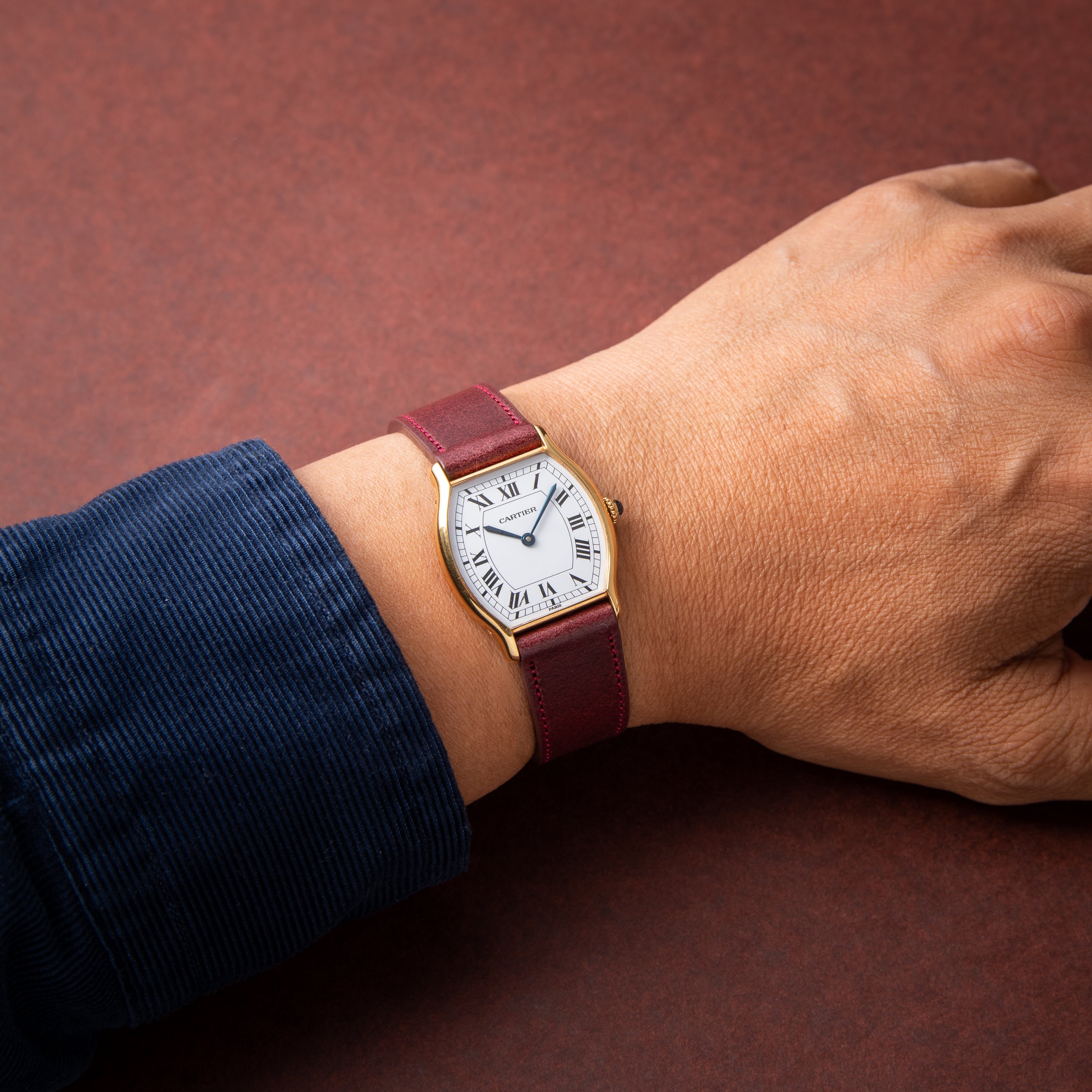 カルティエ トーチュLM PARIS 18金無垢イエローゴールド 1980年代製 パリスダイヤル