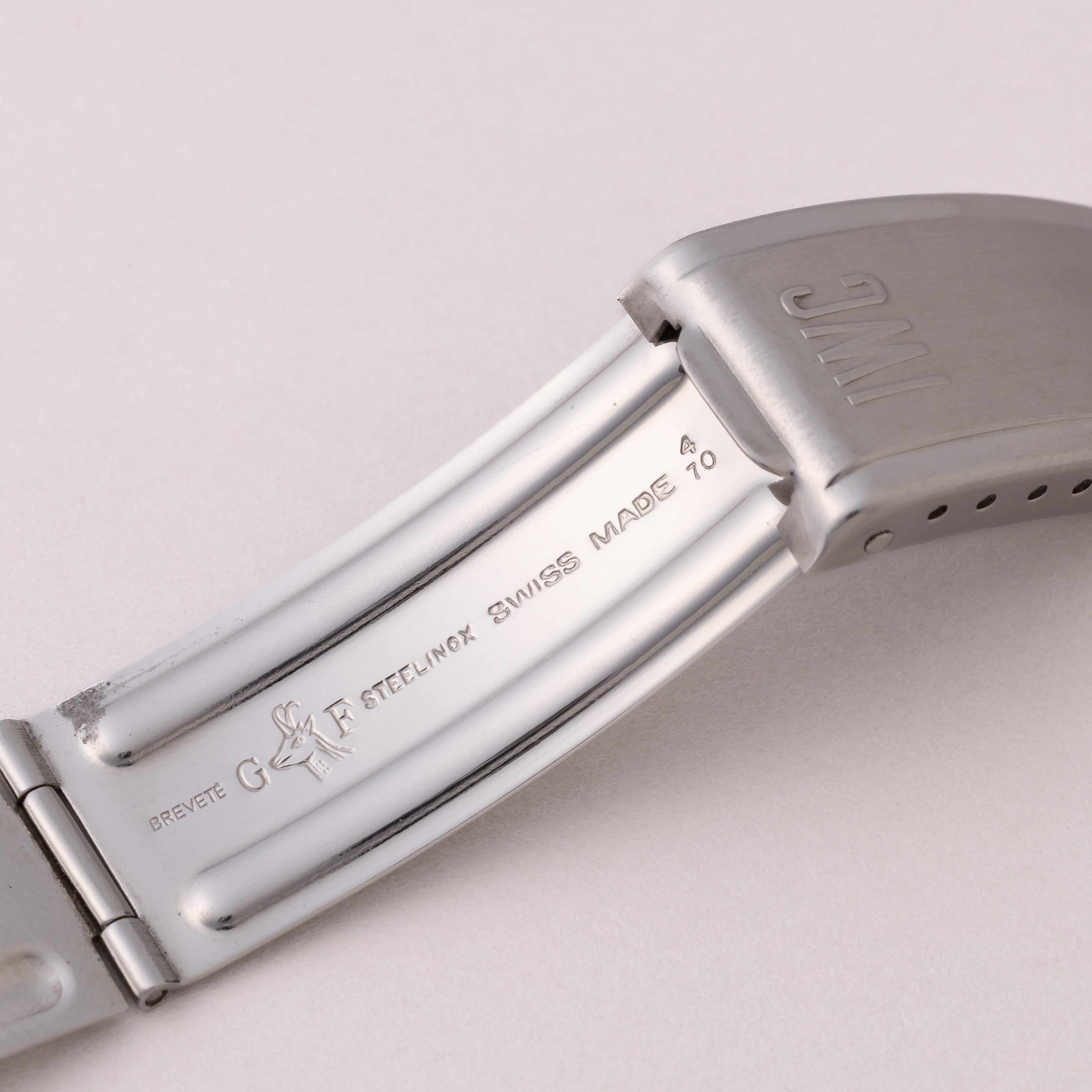 IWCヨットクラブ ブルーマーブル 1969年製 純正ステンレスブレス