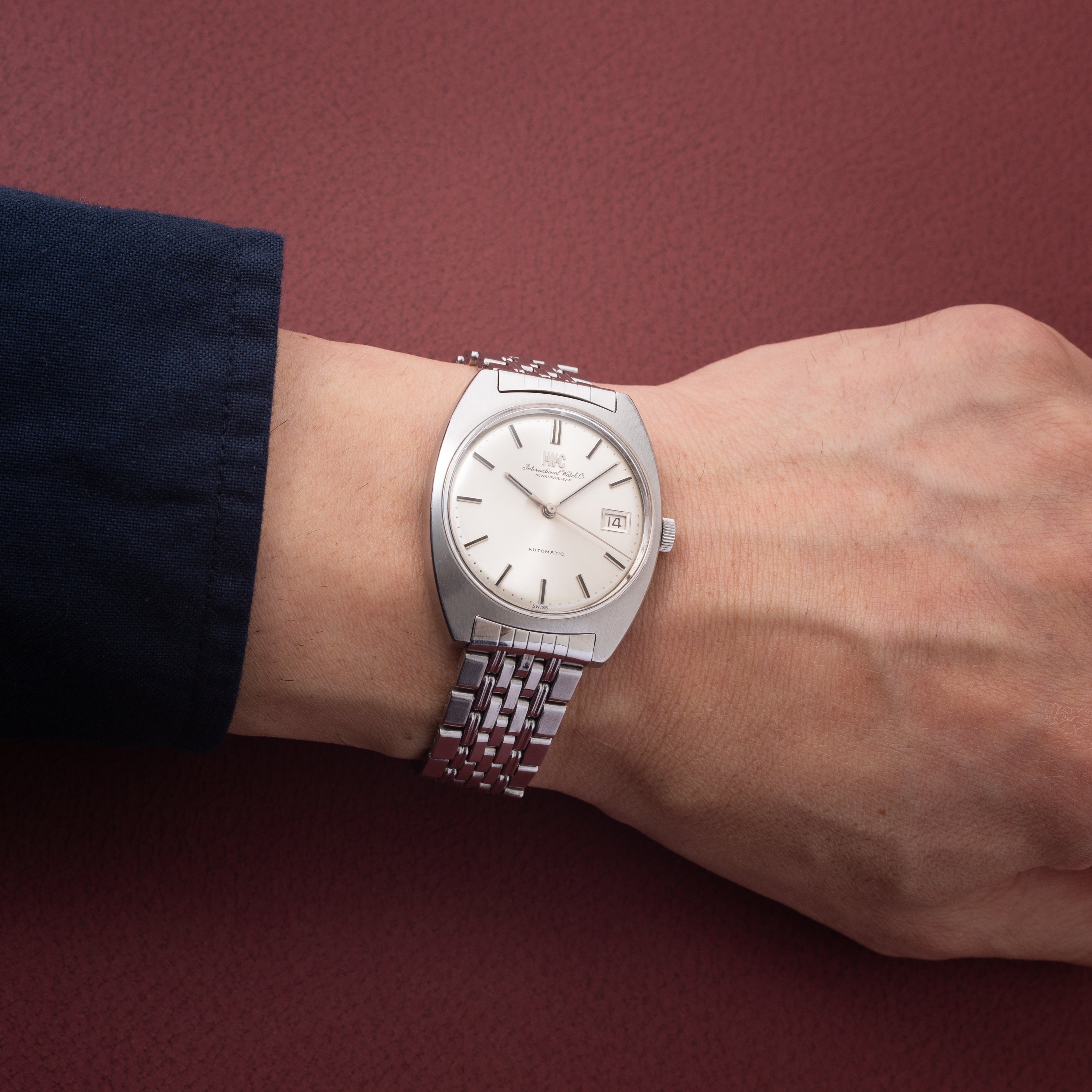 IWC オートマチック 1971年製 Cal.8541B 純正ゲイフレアーブレス 箱付き