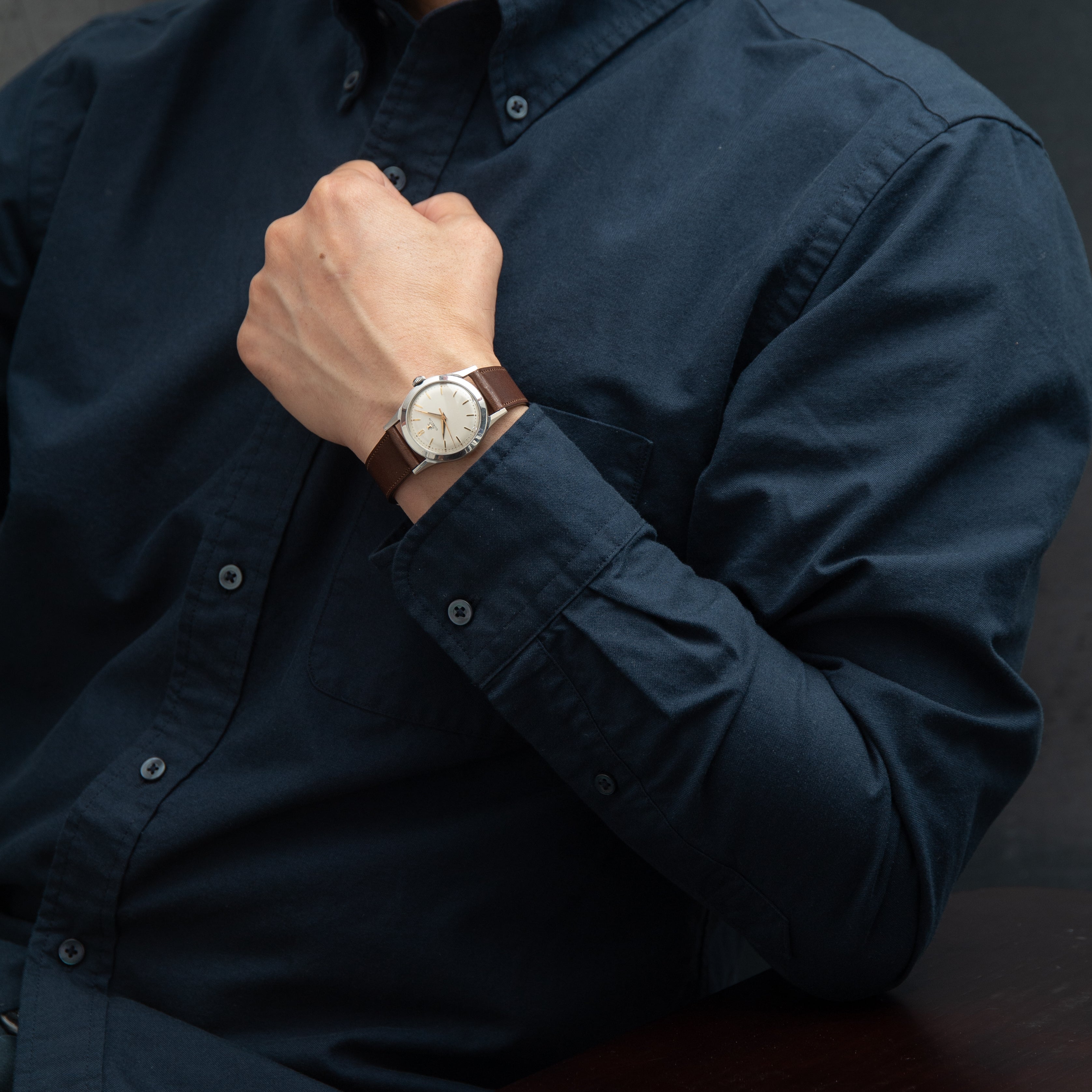 ギュブラン センターセコンド 1960年代製 手巻き スクリューバック