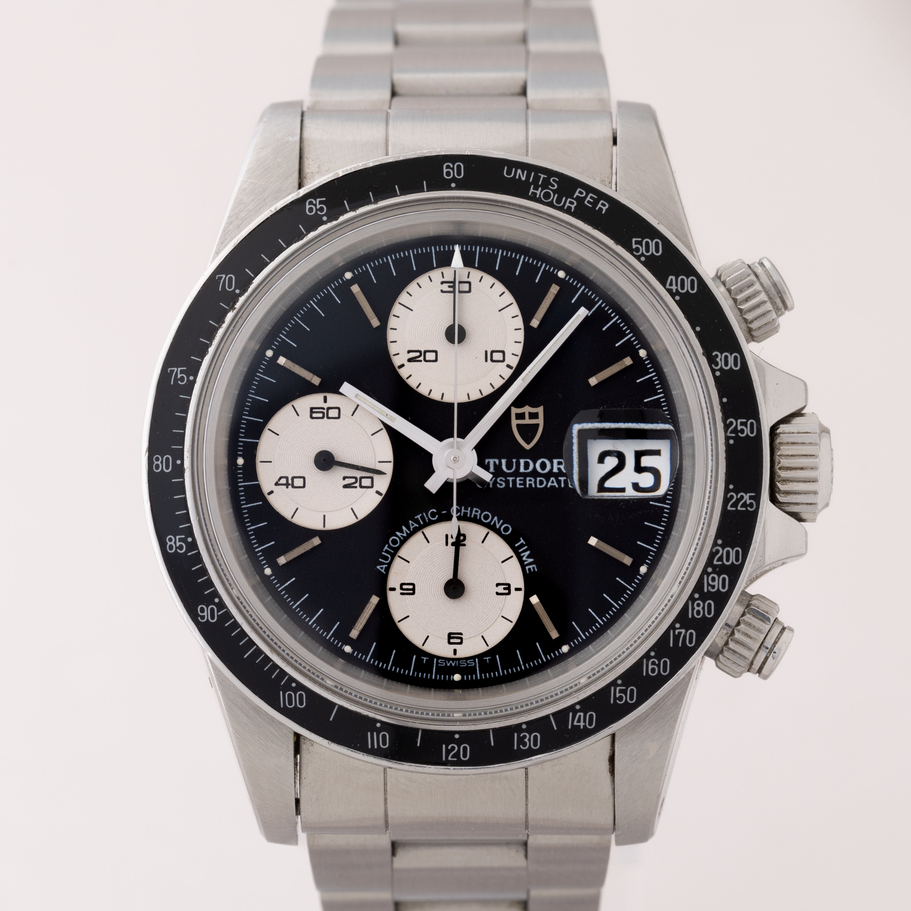 TUDOR クロノタイム 1989年製 Ref.79160前期型 王冠リューズ カマボコケース ブラック