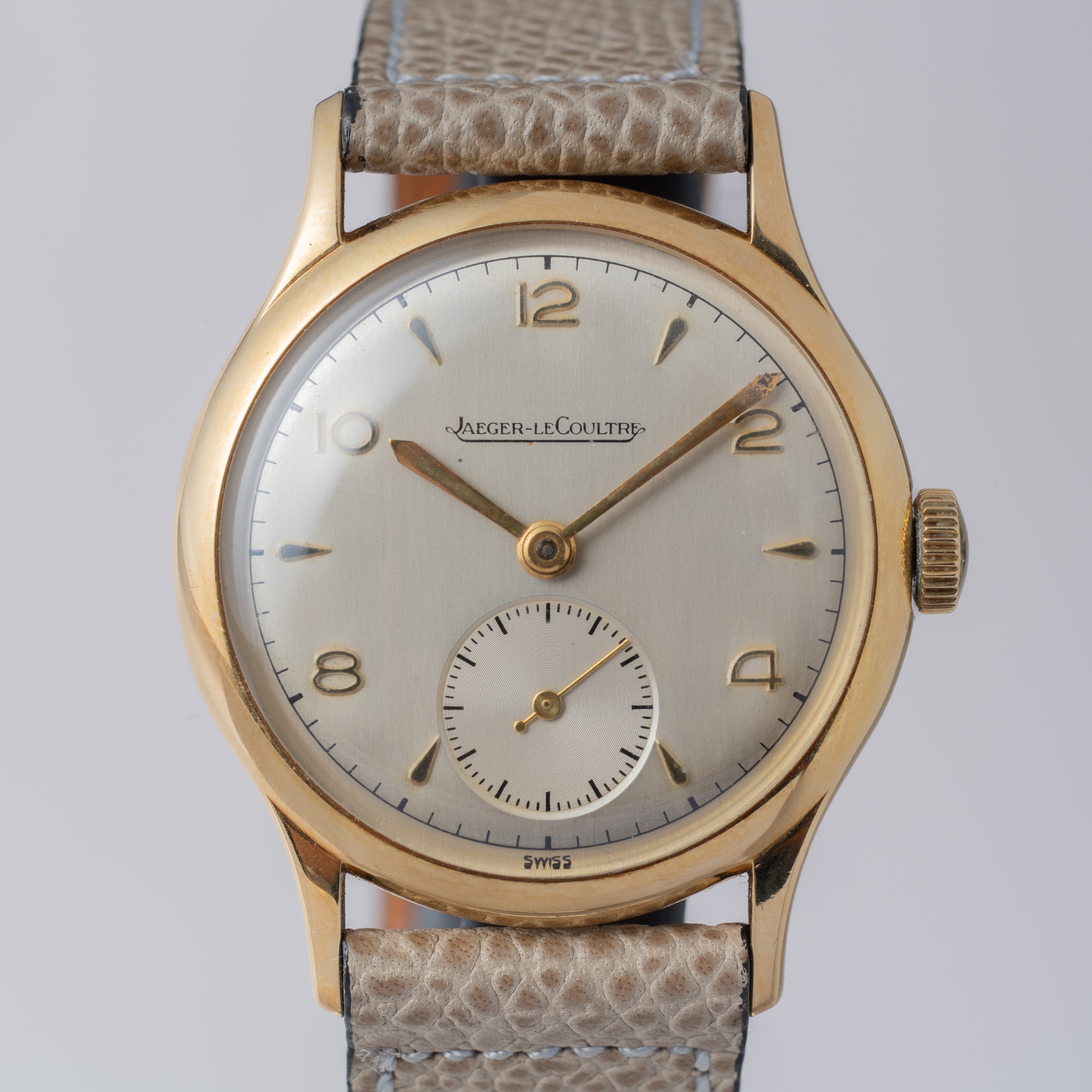 ジャガールクルト 18YG 手巻き スモールセコンド 1950年代