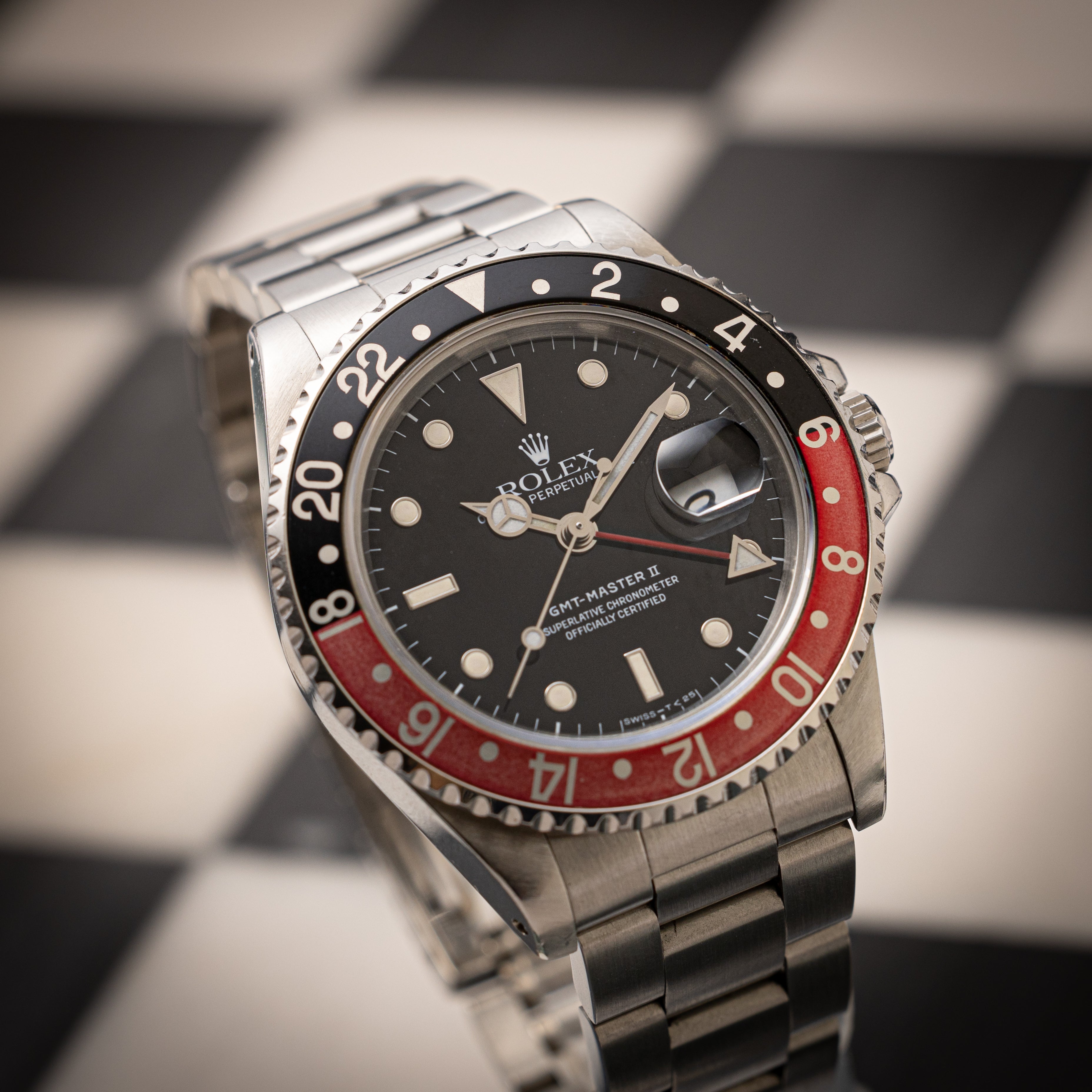 ロレックス GMTマスターⅡ 1990年製/平成2年製 Ref.16710 赤黒ベゼル オイスターブレス