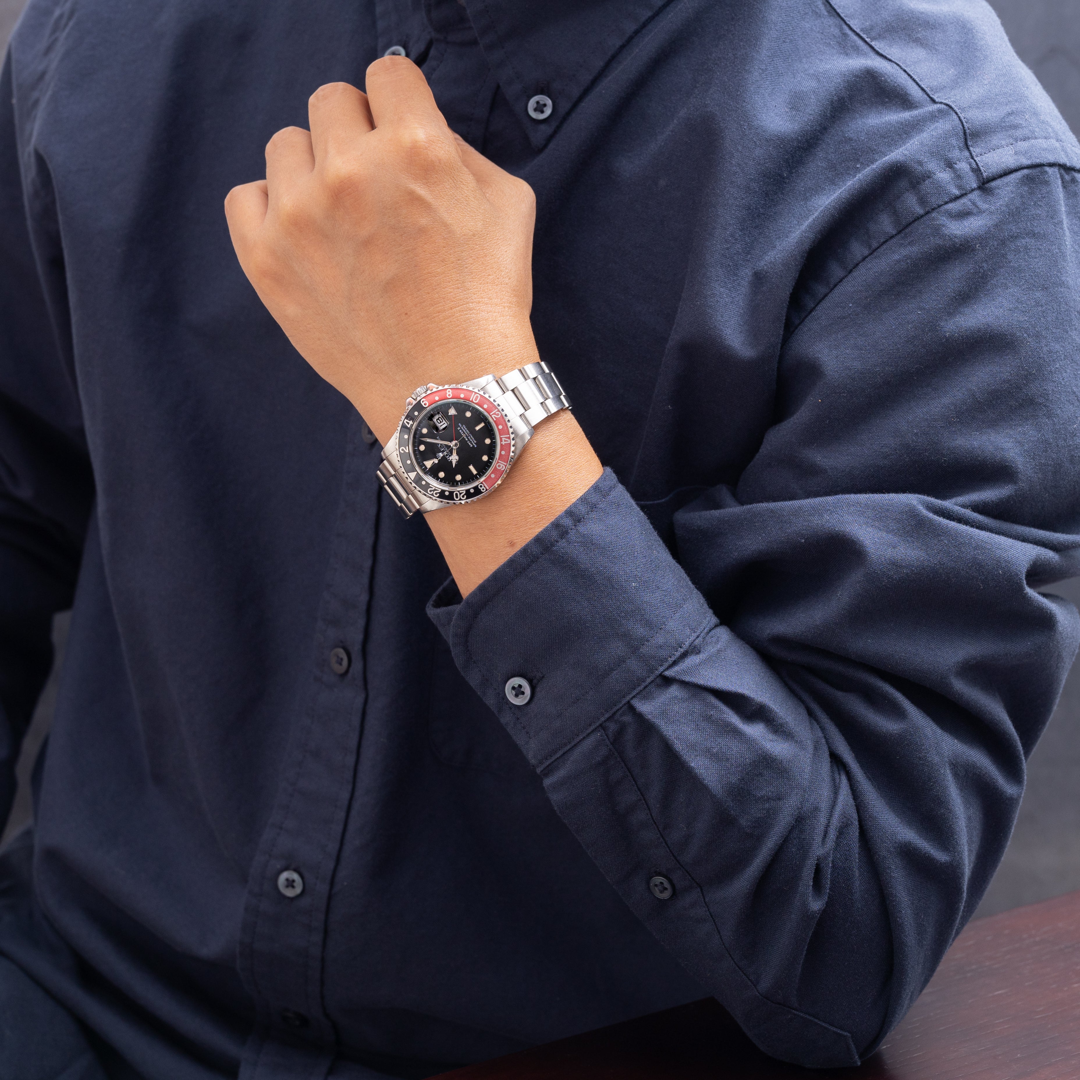 ロレックス GMTマスターⅡ 1990年製/平成2年製 Ref.16710 赤黒ベゼル オイスターブレス