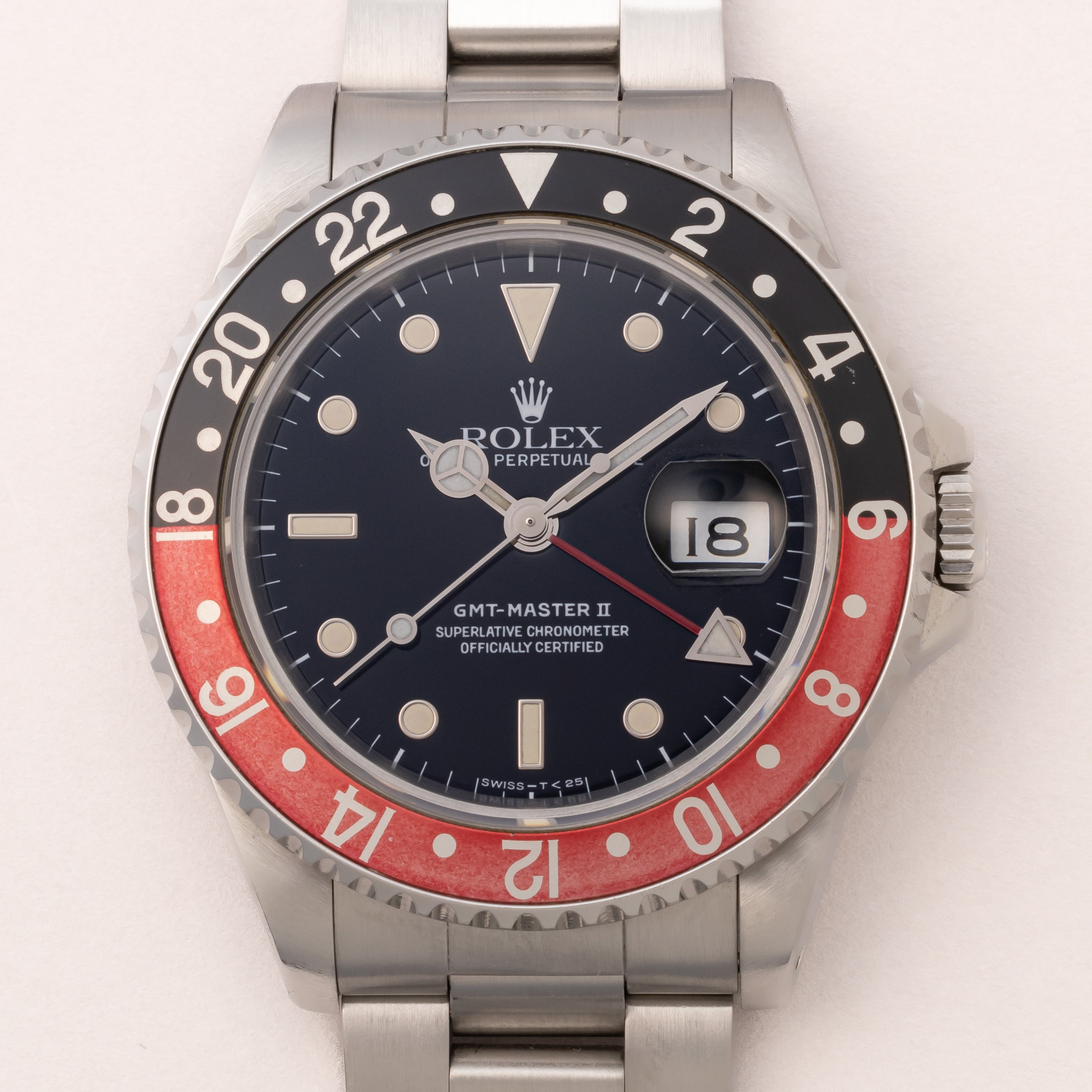 ロレックス GMTマスターⅡ 1990年製/平成2年製 Ref.16710 赤黒ベゼル オイスターブレス