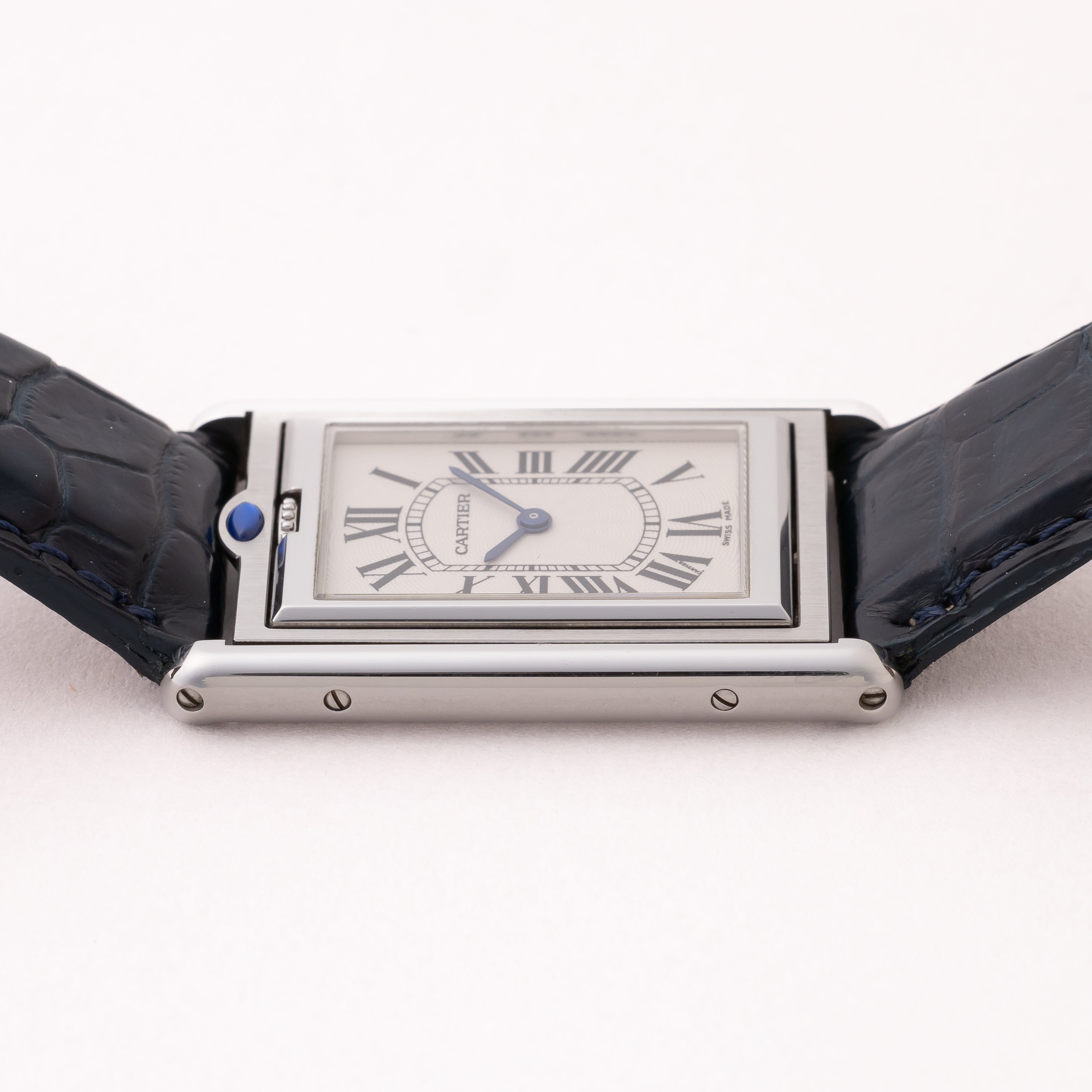 カルティエ タンクバスキュラント LM パリブティック限定スケルトンバック 手巻き 箱付き