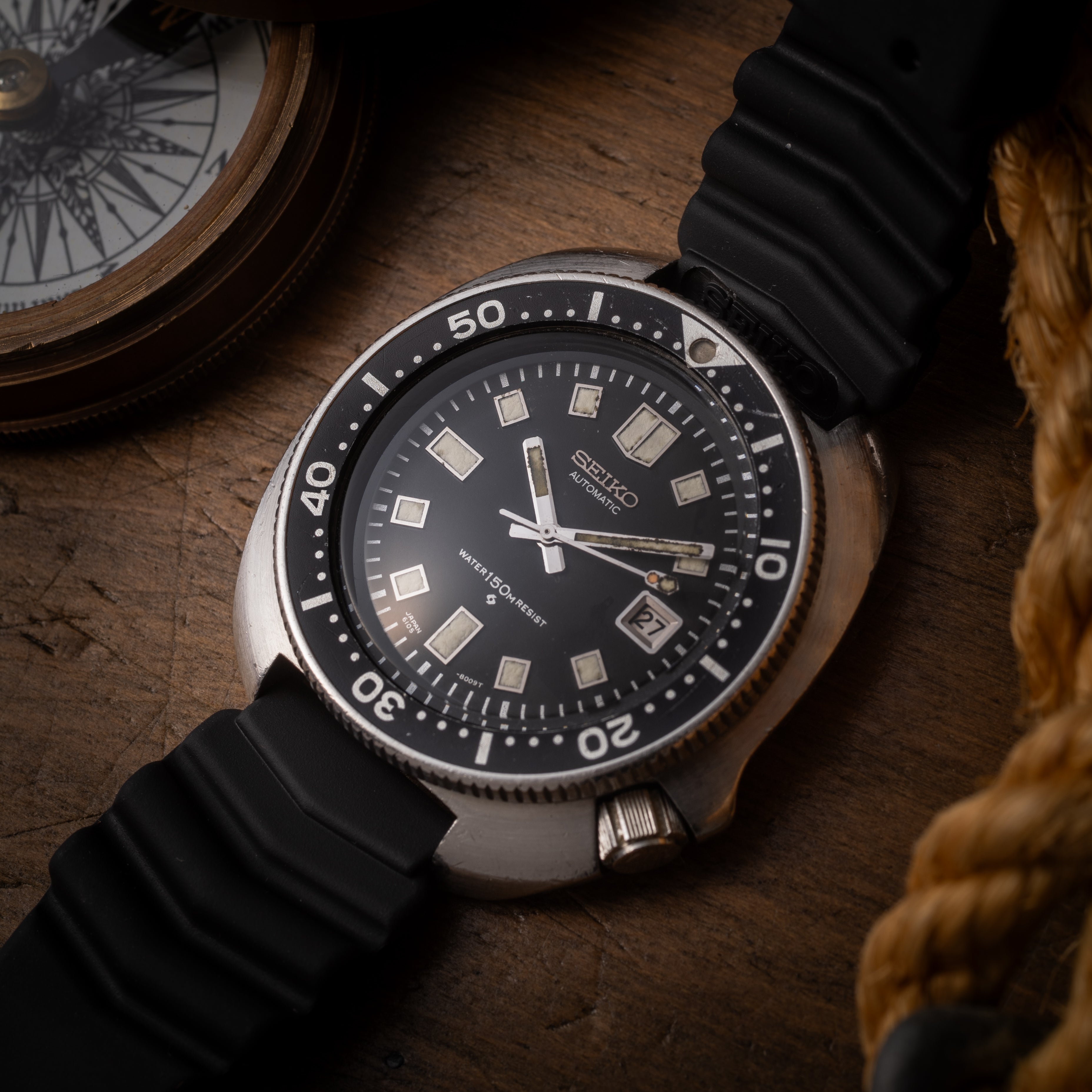 SEIKO 6105-8110 セイコー セカンドダイバー 腕時計 1975年製 1975年 セイコー ダイバー セカンドモデル 【Ref.6105-8110