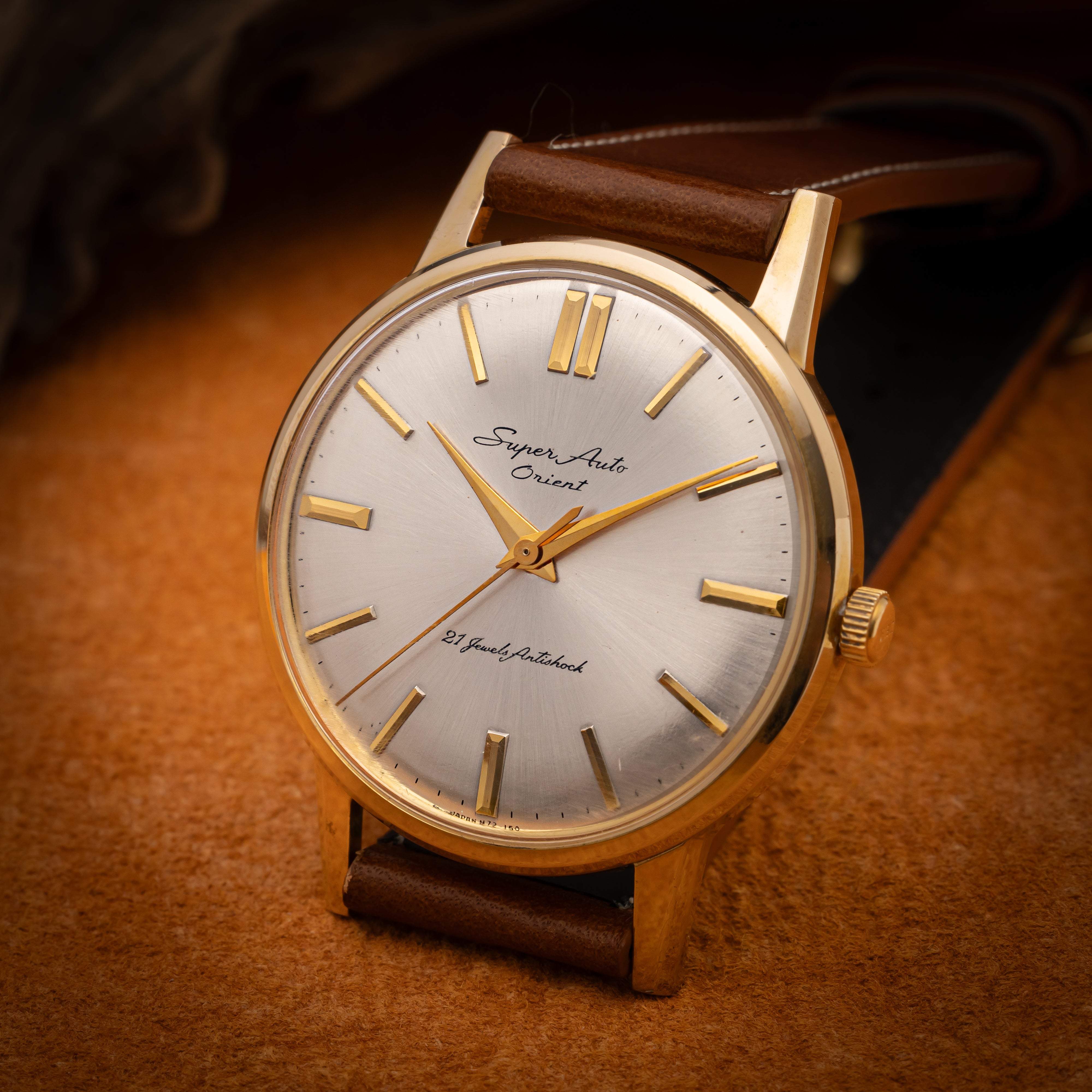 オリエント スーパーオート 自動巻き 金張り 未使用品 1960年代