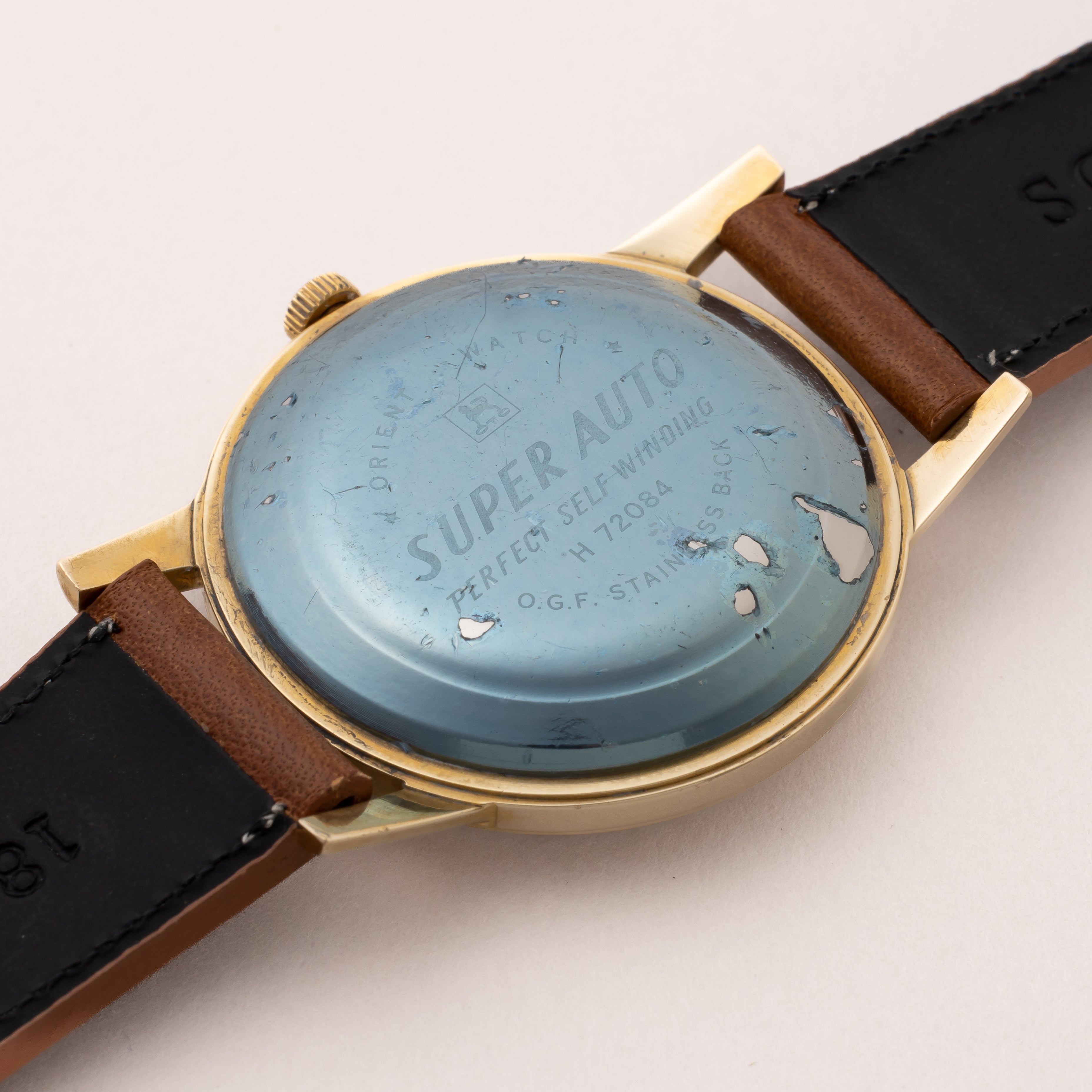 オリエント スーパーオート 自動巻き 金張り 未使用品 1960年代