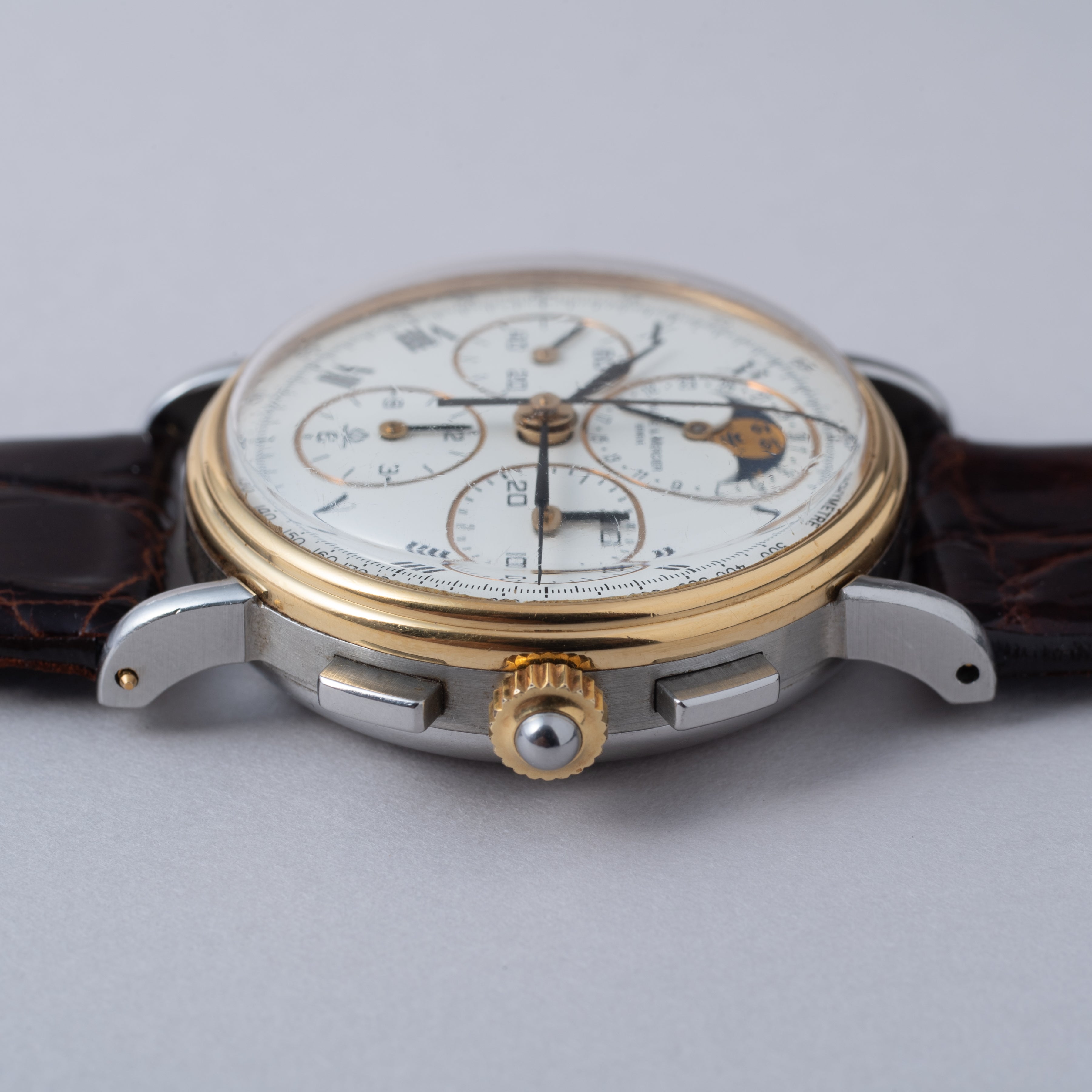 ボーム&メルシエ カレンダームーンフェイズクロノグラフ コンビ 1990年代製