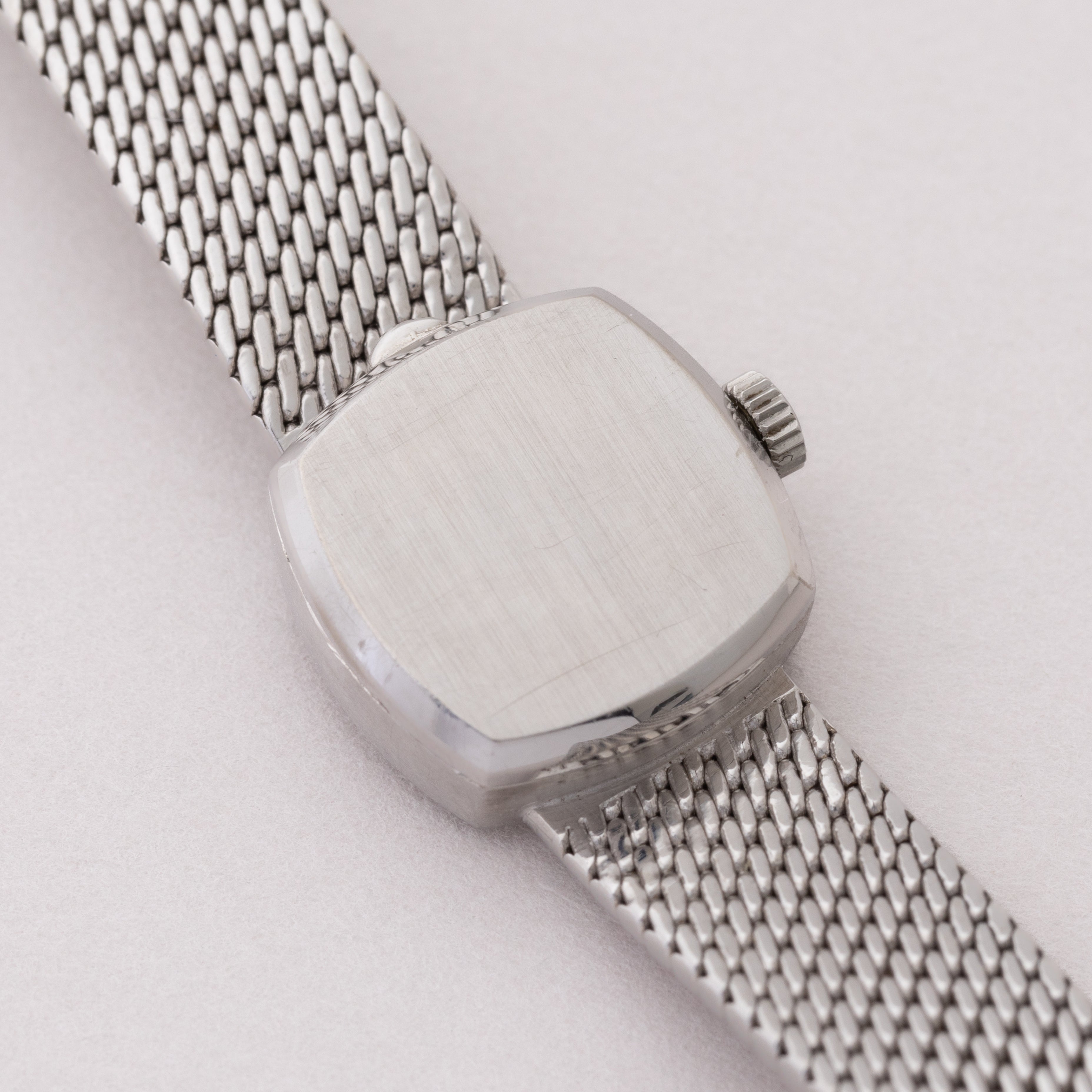 オメガ 18金無垢ホワイトゴールド レディースウォッチ 1967年製 MEISTERダブルネーム 箱付き