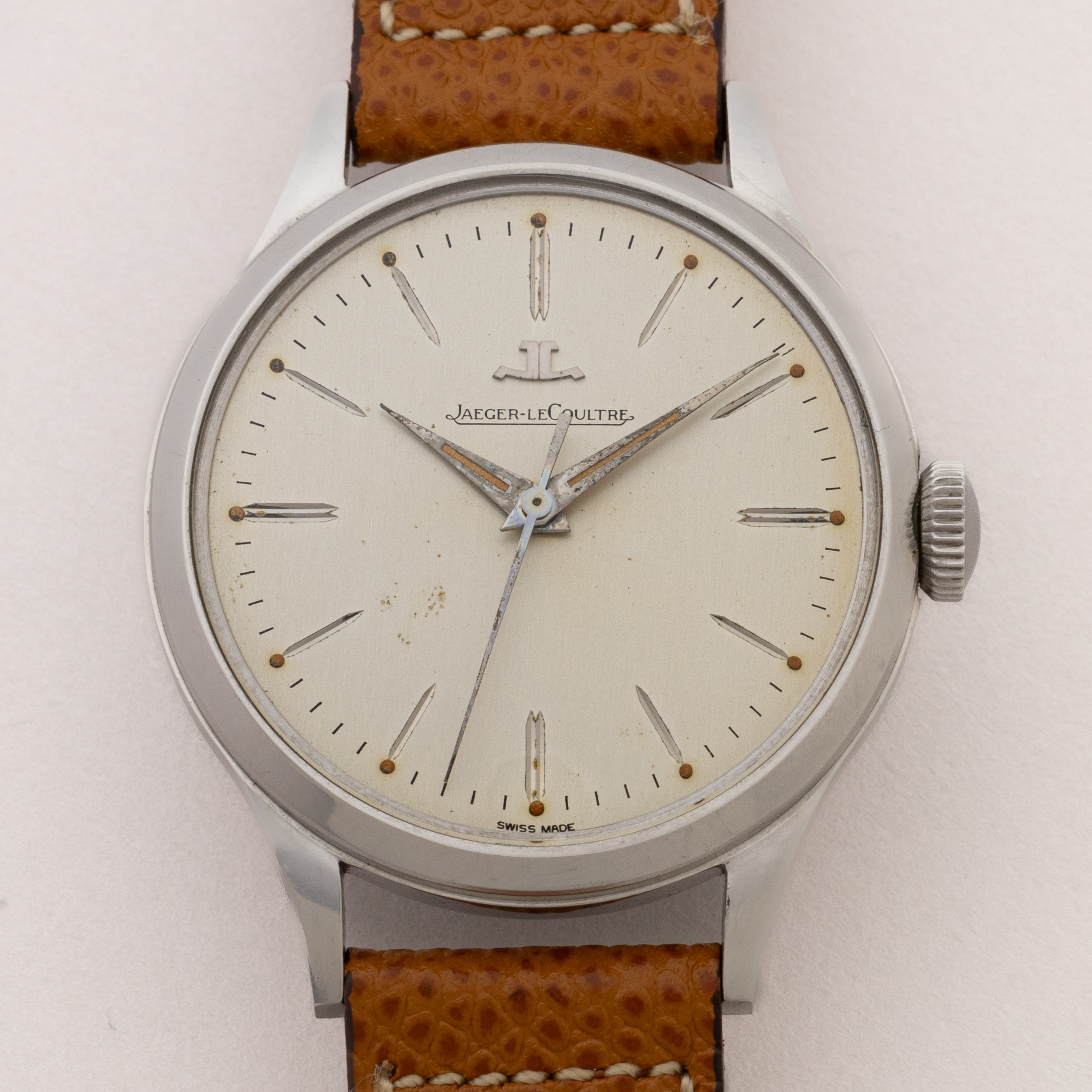 ジャガールクルト ラウンド ステンレスケース 手巻き 1960年代製