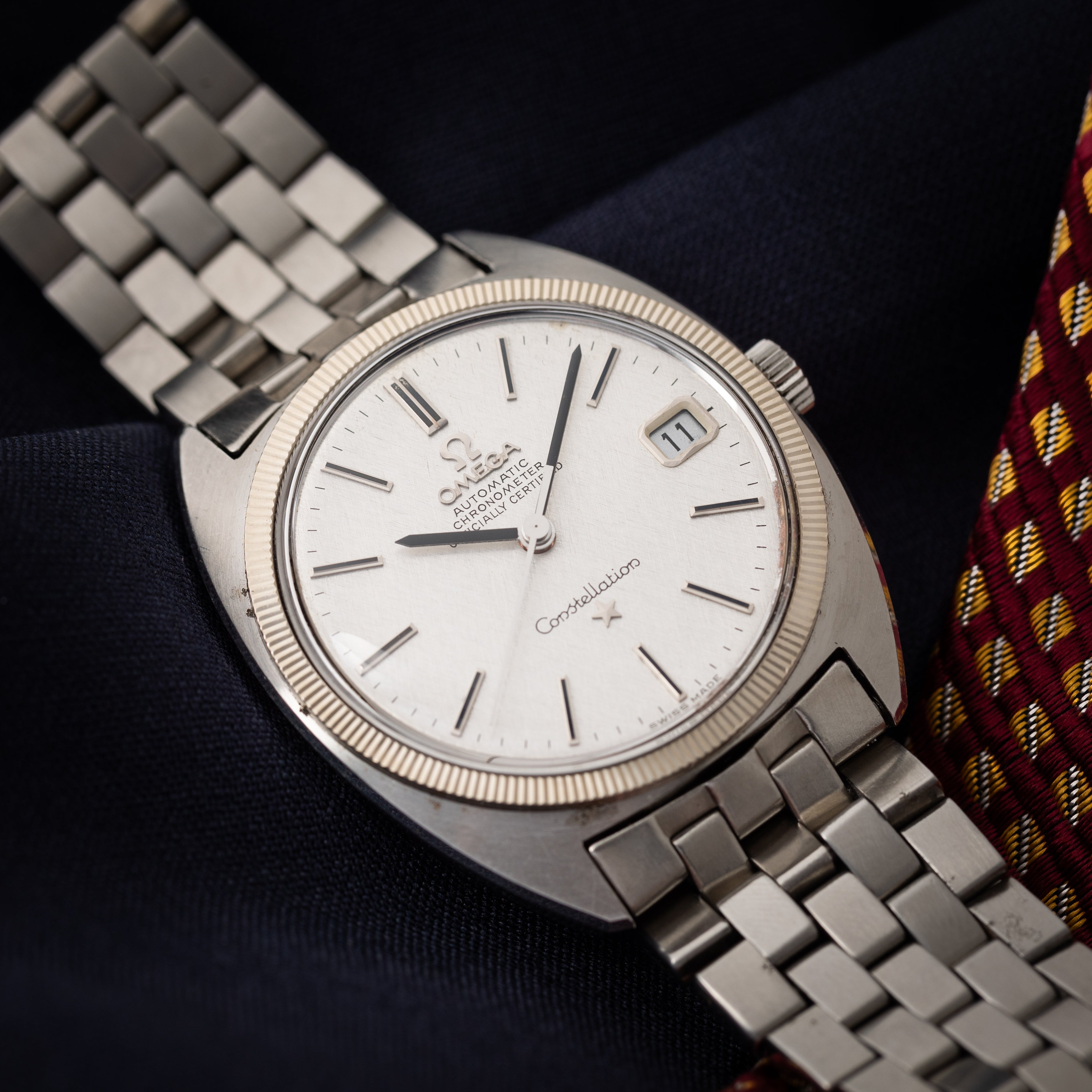 オメガ コンステレーション 1968年製 クロノメーター ジェンタ 前期 コインエッジベゼル ブレス付き