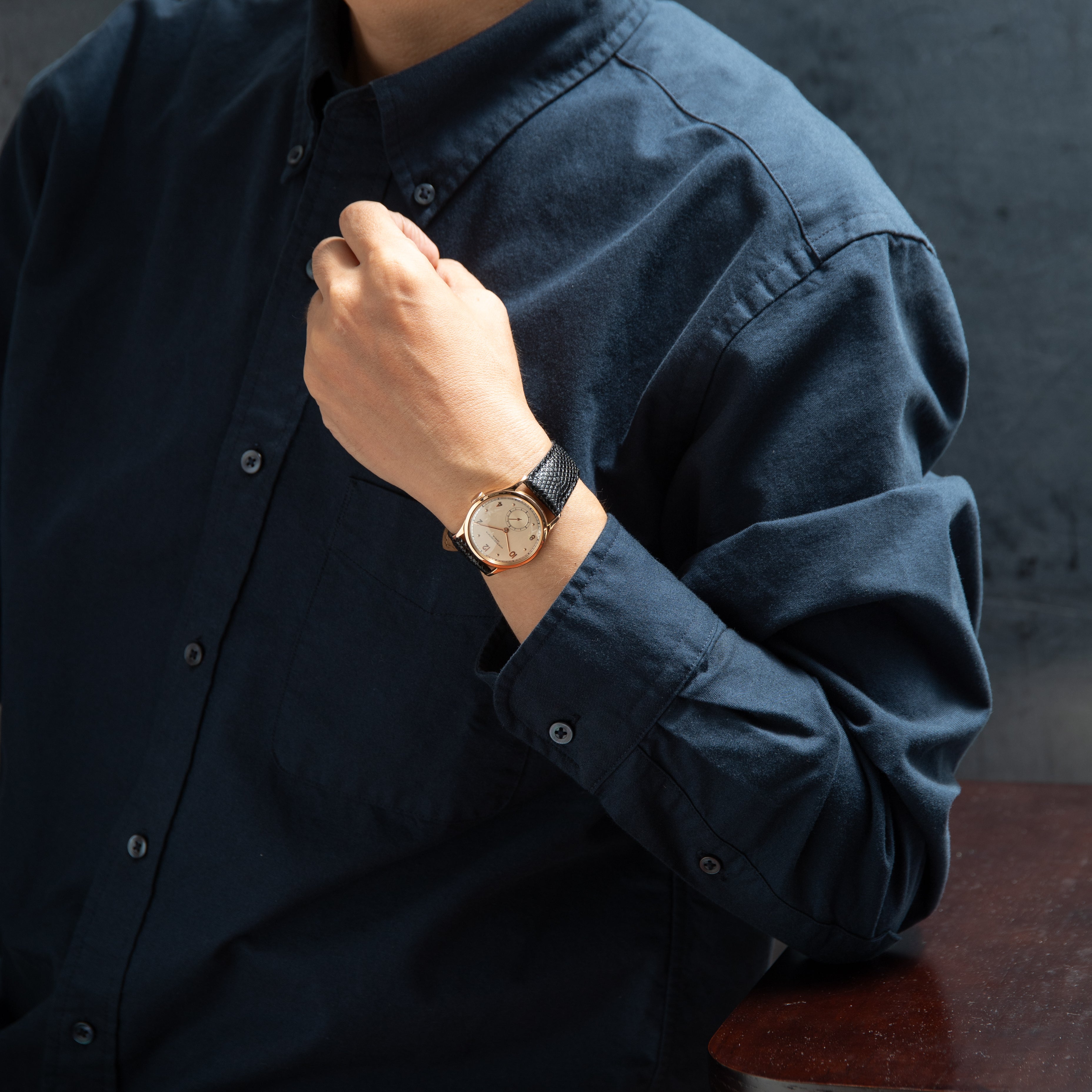 ヴァシュロン・コンスタンタン ラウンド18KPG スモールセコンド 1945年製 アーカイブ付き