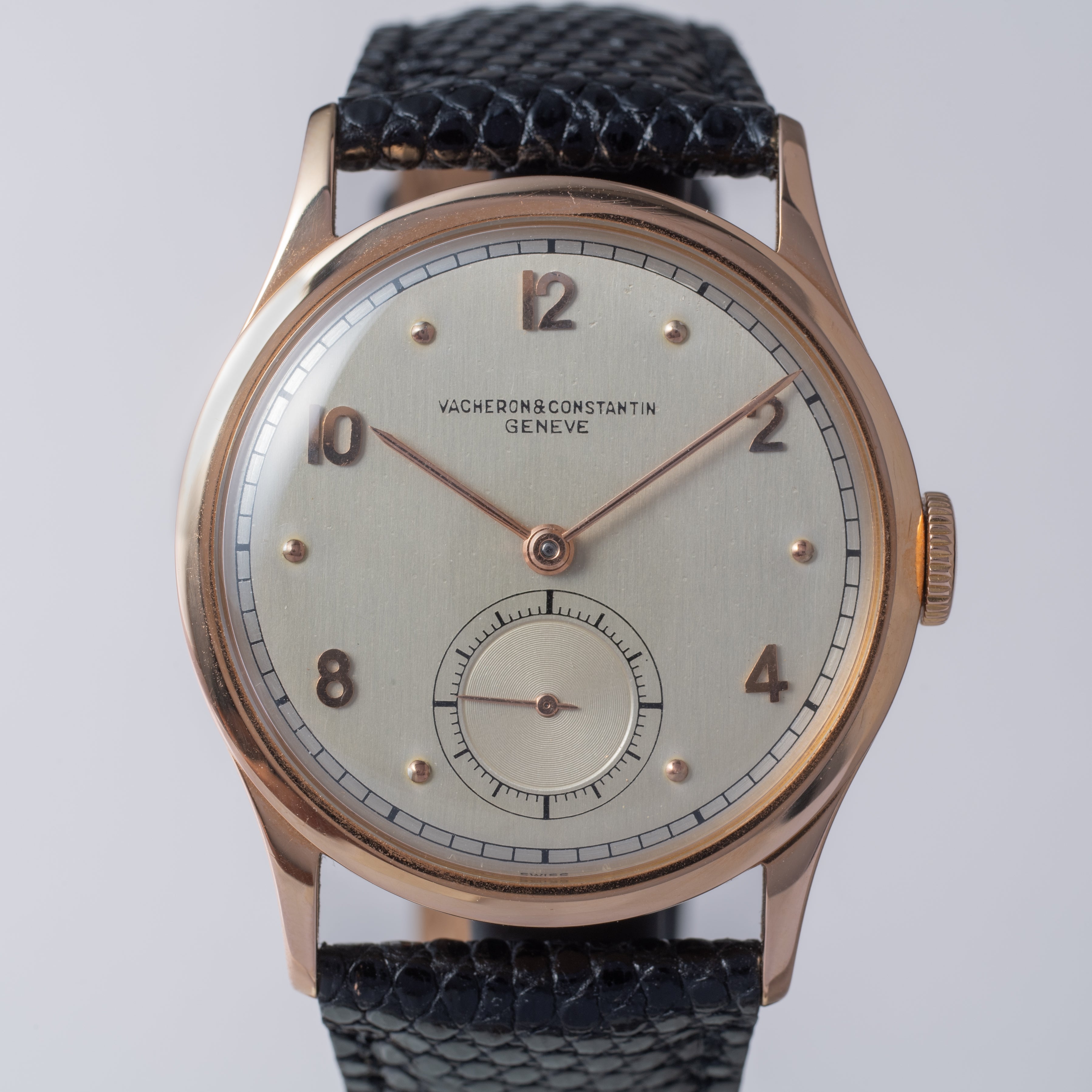 ヴァシュロン・コンスタンタン ラウンド18KPG スモールセコンド 1945年製 アーカイブ付き