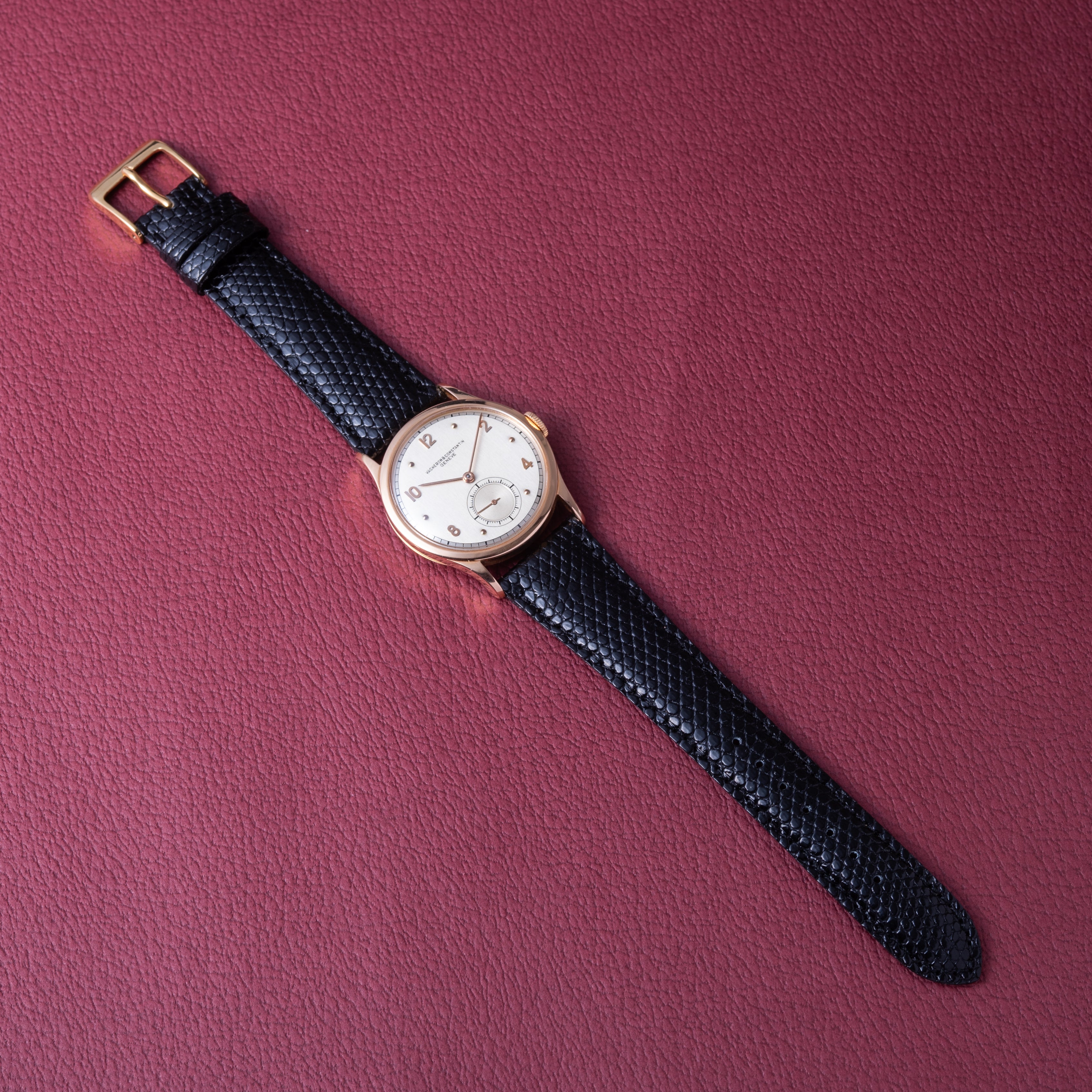 ヴァシュロン・コンスタンタン ラウンド18KPG スモールセコンド 1945年製 アーカイブ付き