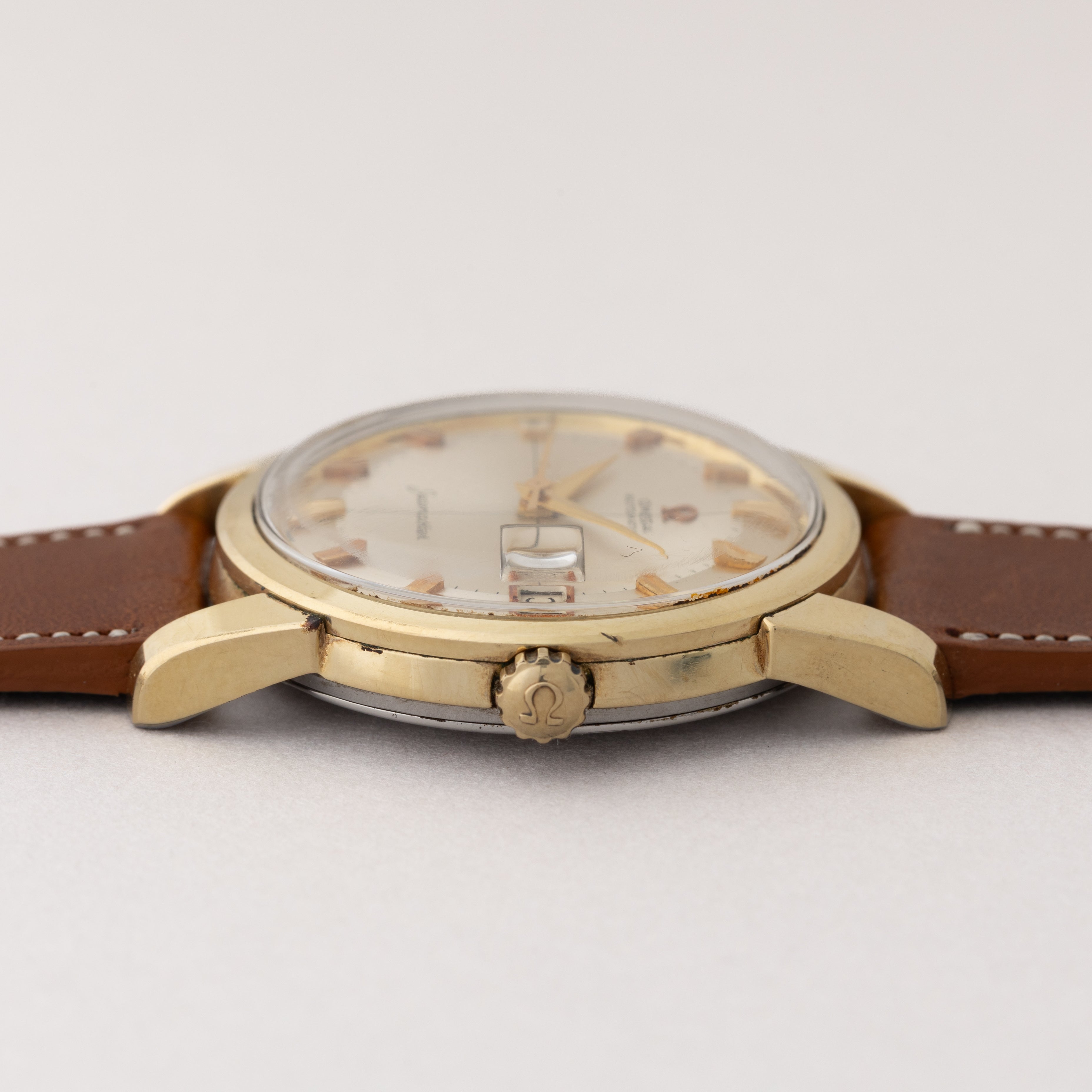オメガ シーマスター 1962年製 金張り クロスライン ツートーンダイヤル