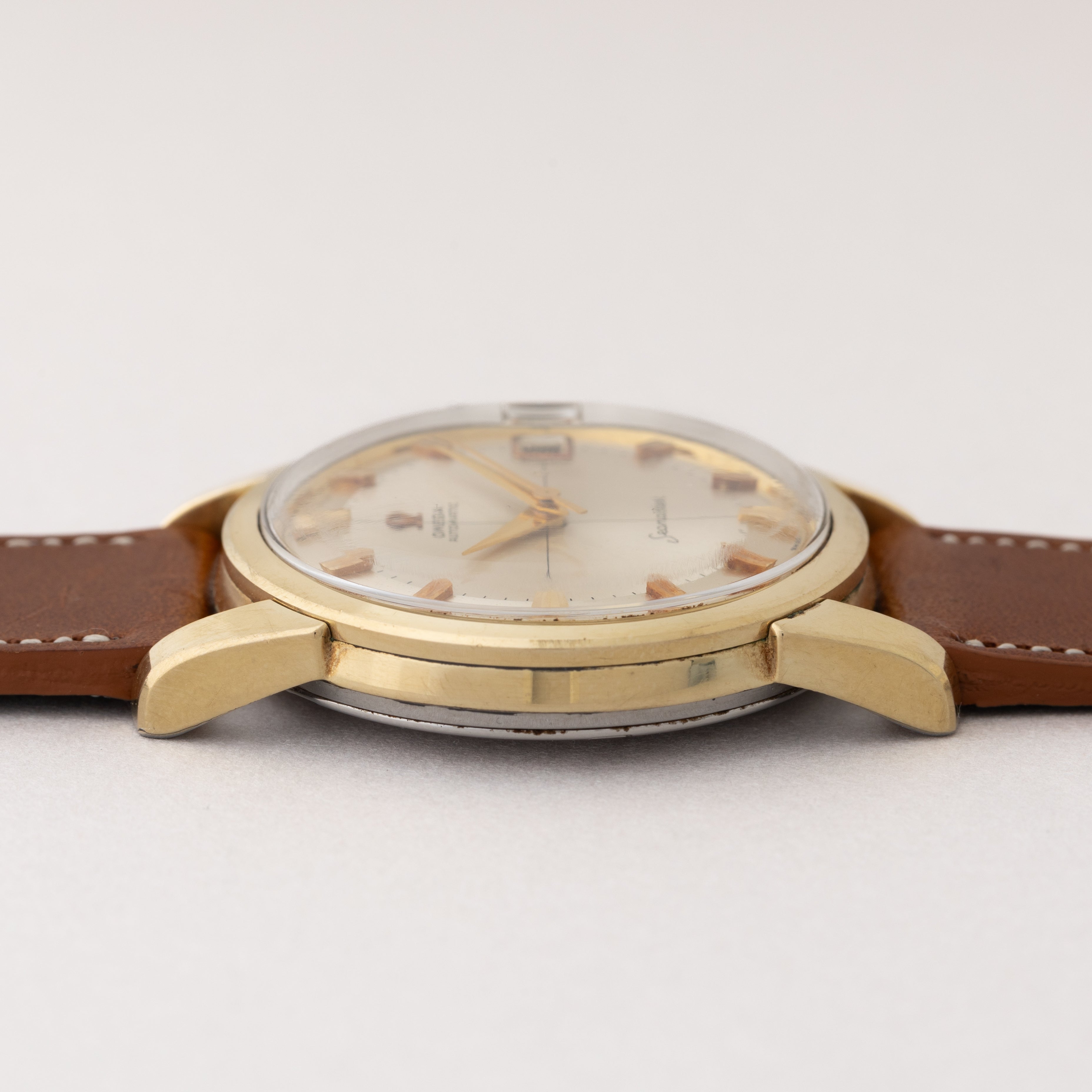 オメガ シーマスター 1962年製 金張り クロスライン ツートーンダイヤル