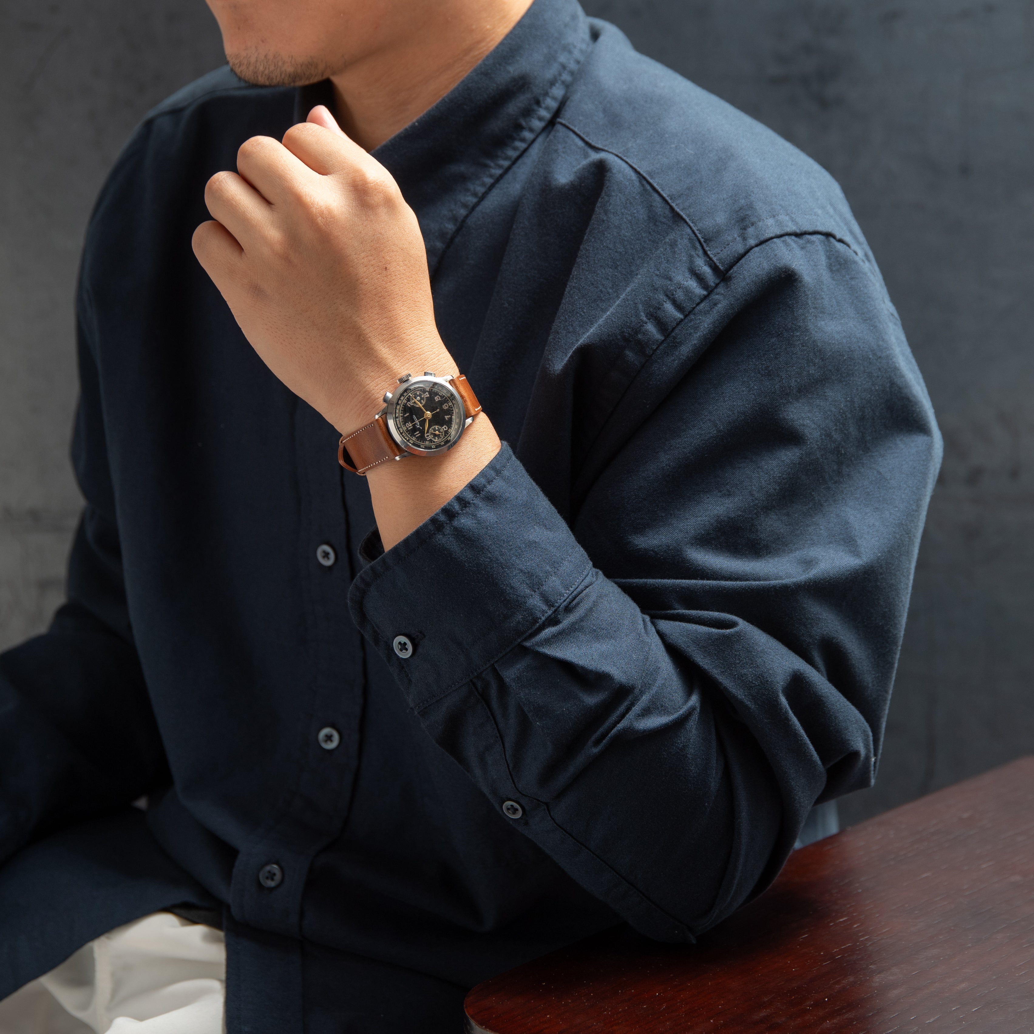 ミネルバ 2レジスタークロノグラフ 1940年代製 手巻き Cal.13-20CH