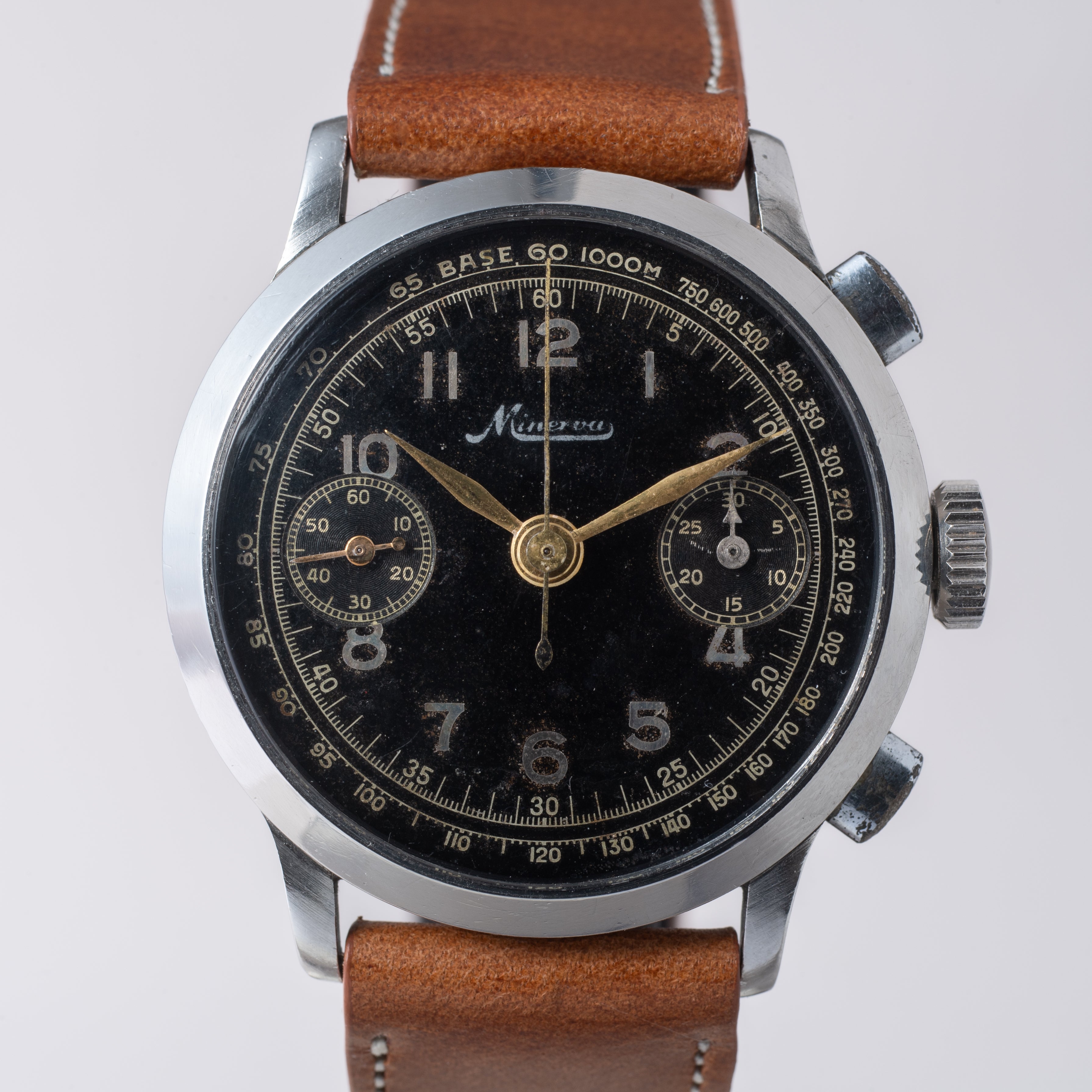 ミネルバ 2レジスタークロノグラフ 1940年代製 手巻き Cal.13-20CH
