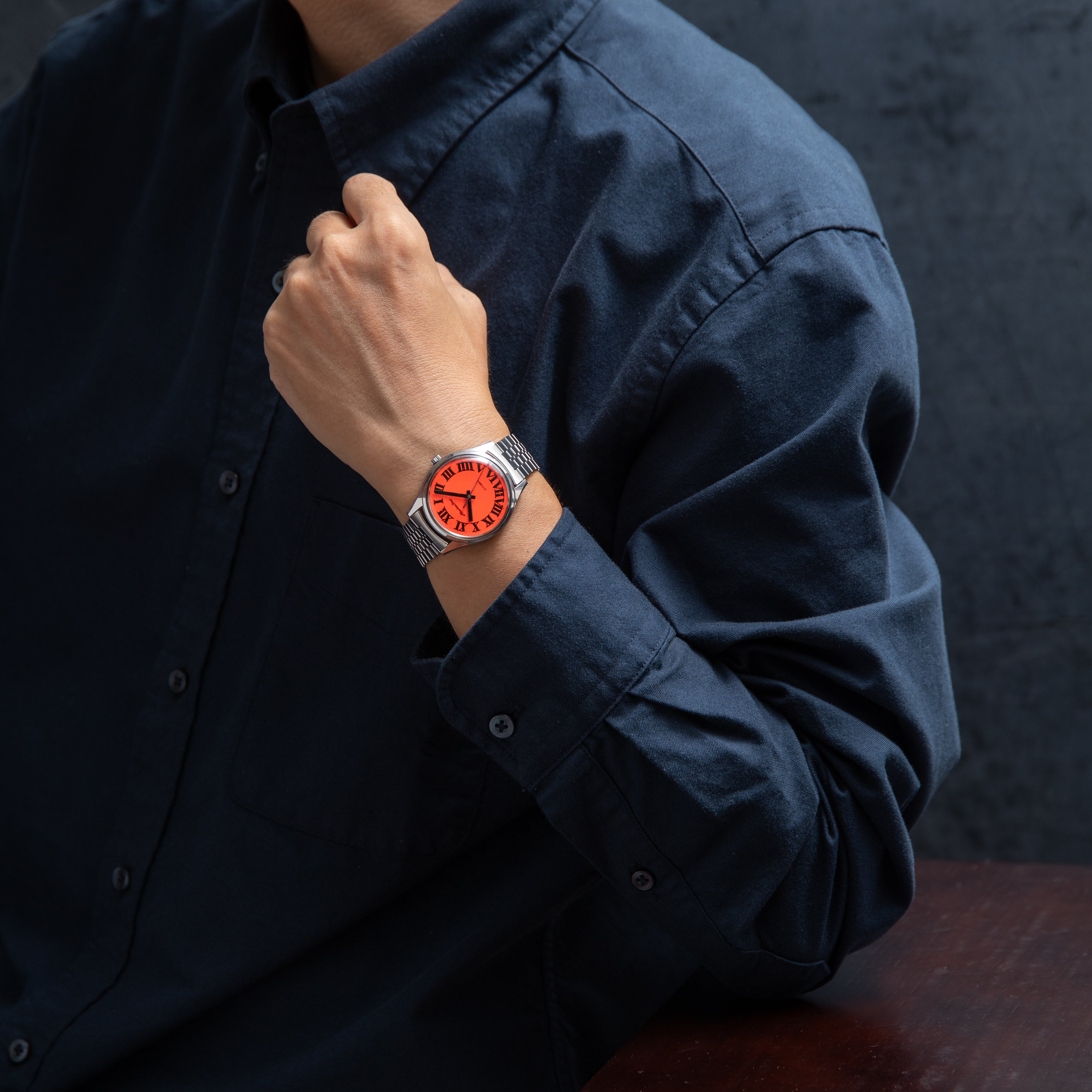 シチズン マリンスター オレンジダイヤル 1968年製 パラウォーター ブレス付き